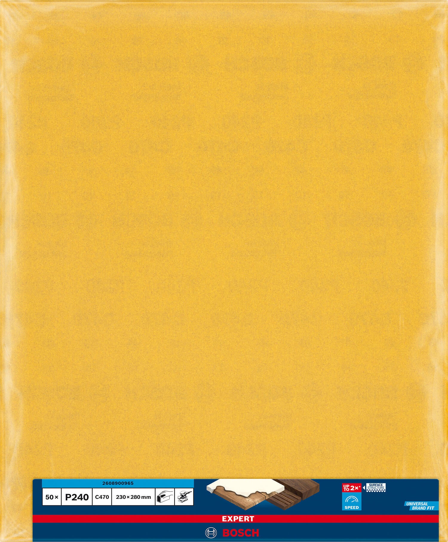 Papier abrasif grain 240 - BOSCH - C470 - 2