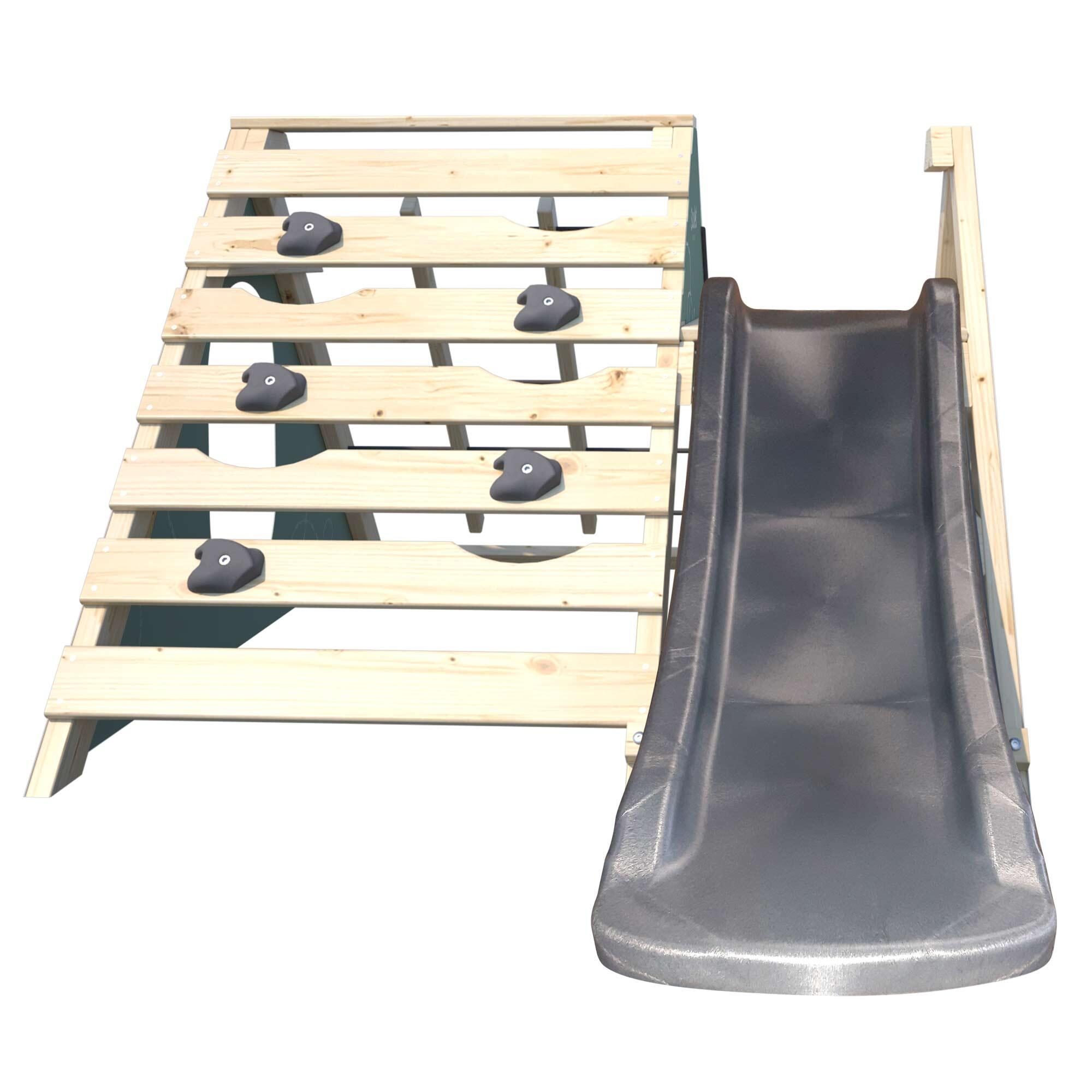 Aire de jeux bois avec toboggan, cabane dès 18 mois H91 cm,HERCULE, SOULET - 2