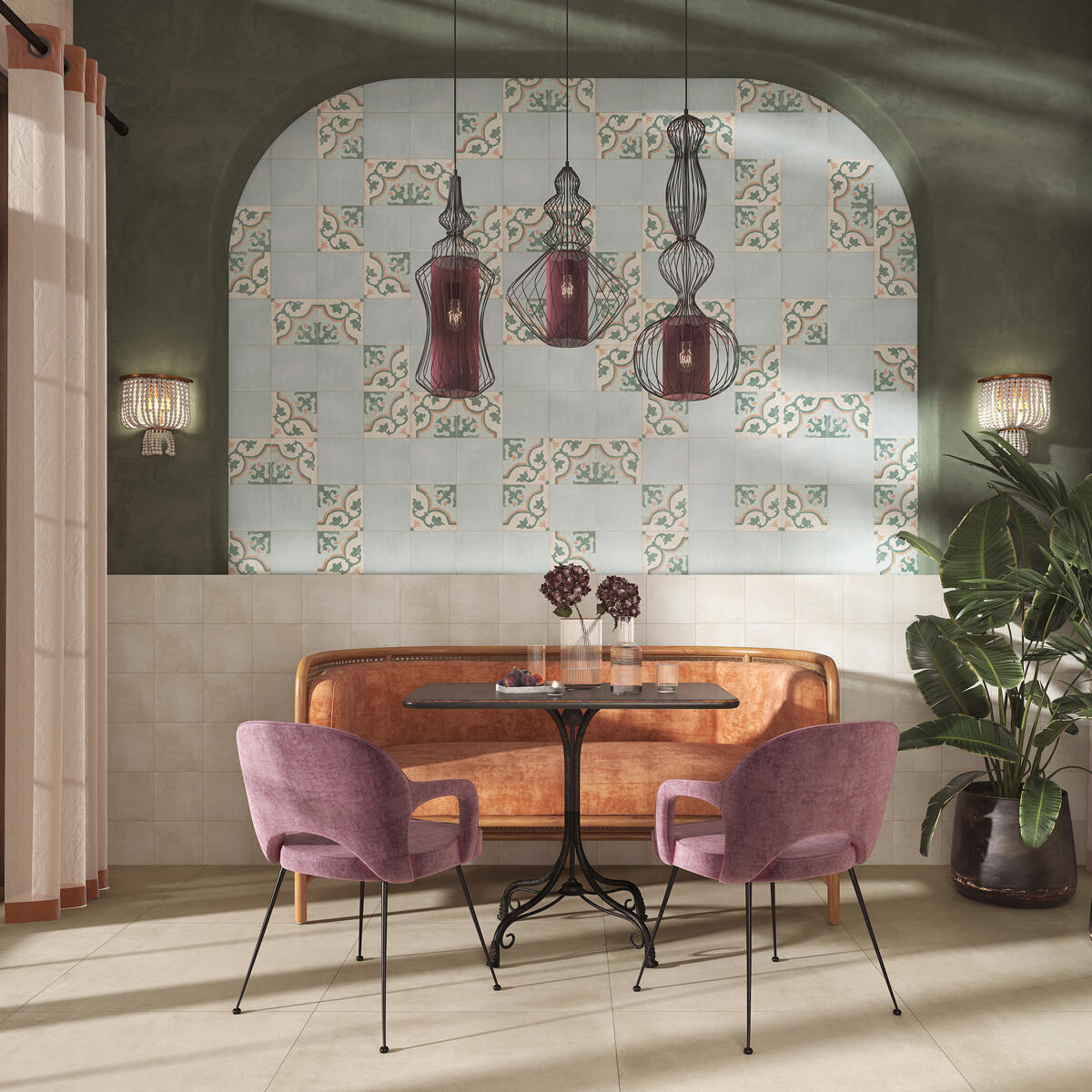 Piastrella da pavimento e rivestimento interno 20 x 20 cm Sp. 7.4 mm Jumbo in gres naturale multicolore opaco traffico intenso (pei 4/5) R10 1.52 mq - 3