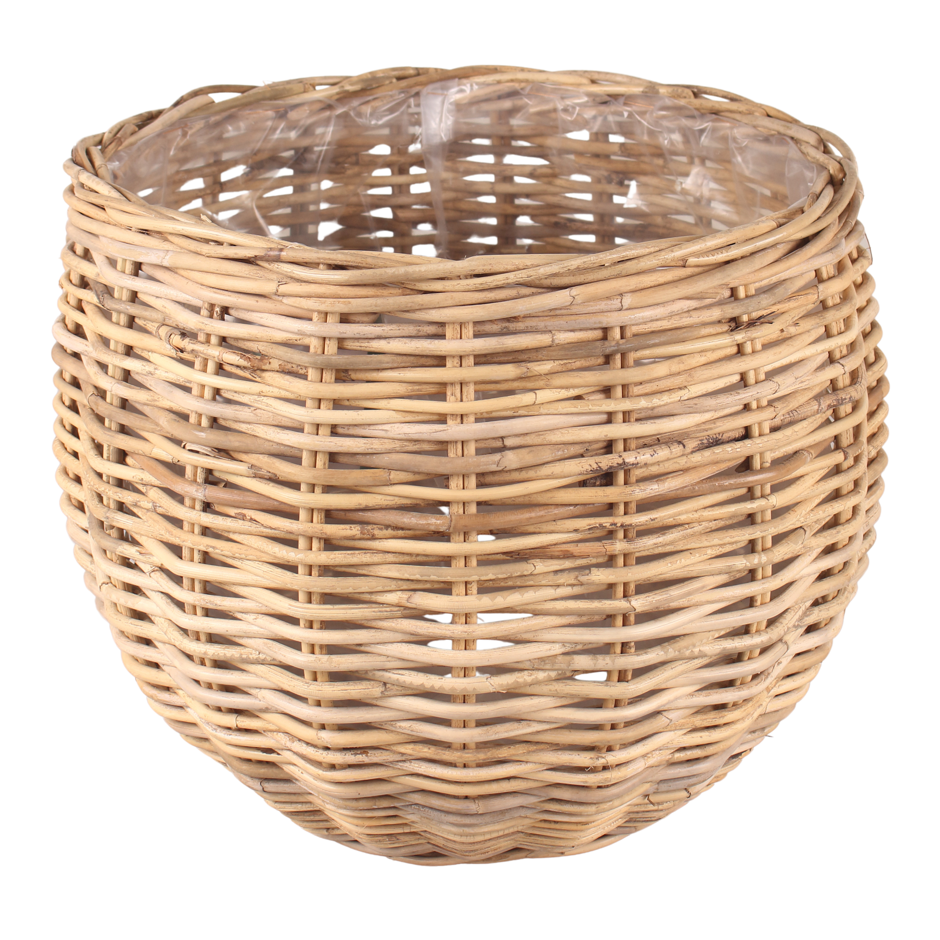 Osłonka doniczki rattan Bowl 60 cm brązowa Cermax