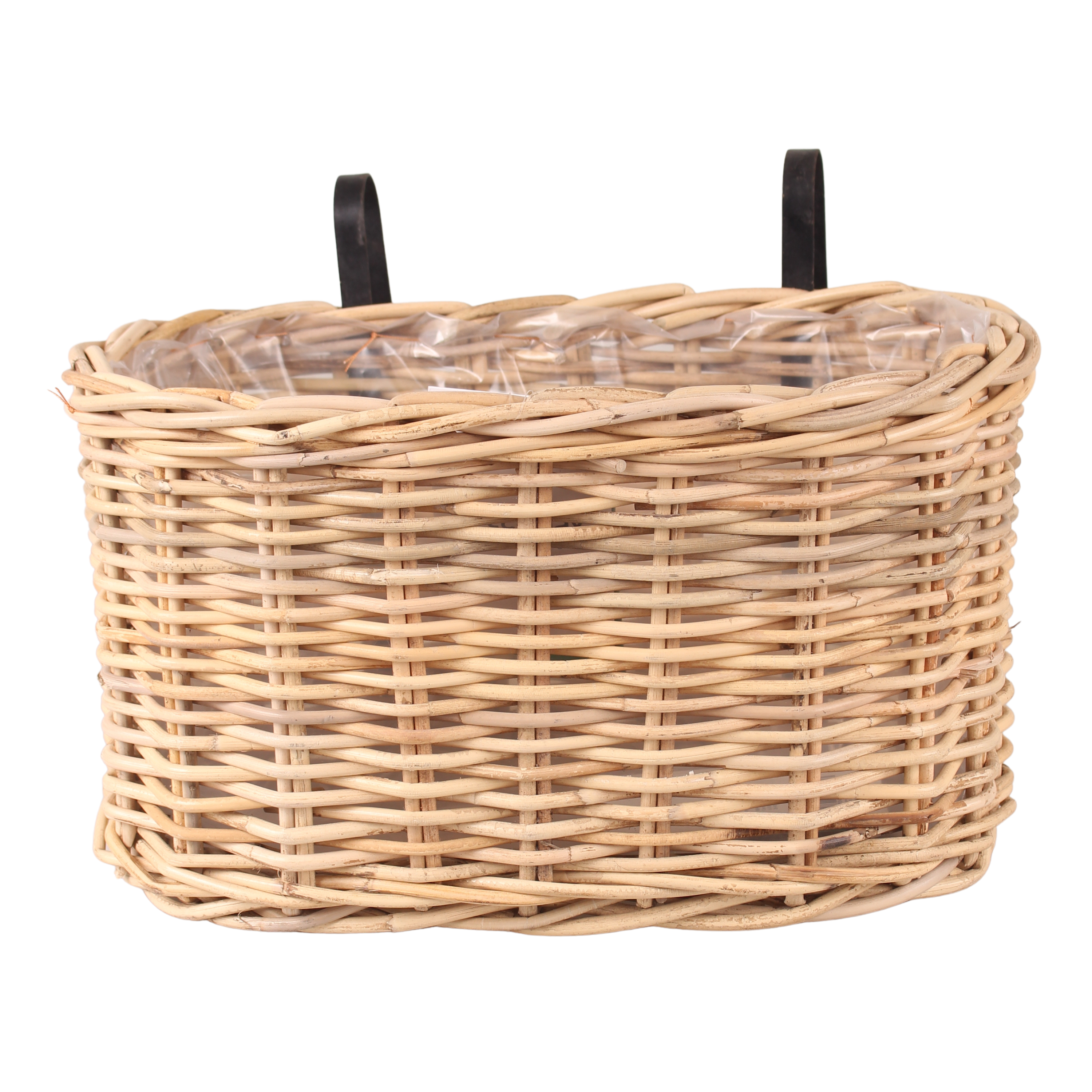 Osłonka doniczki na balkon rattan Balcony 38 cm brązowa Cermax