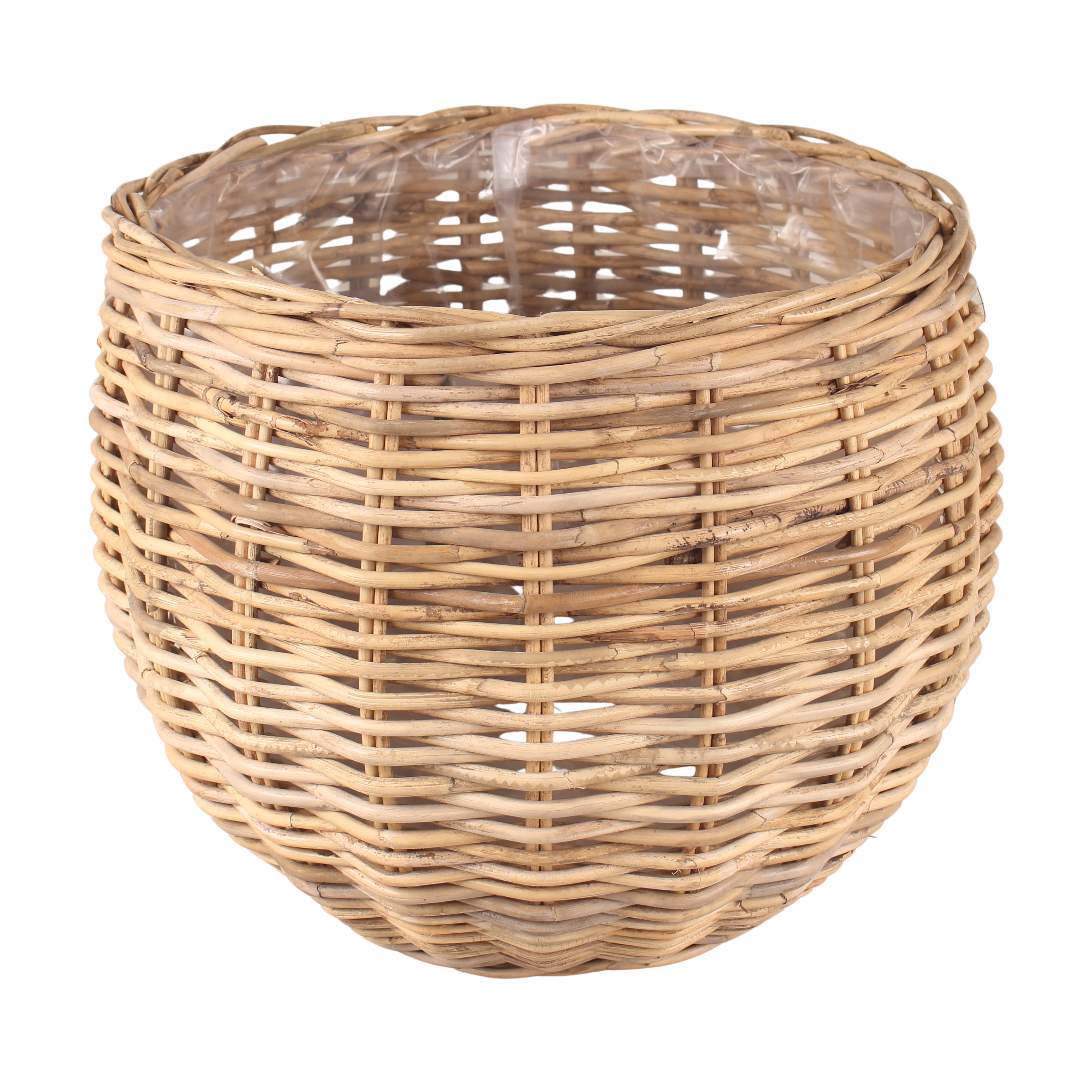 Osłonka doniczki rattan Bowl 50 cm brązowa Cermax