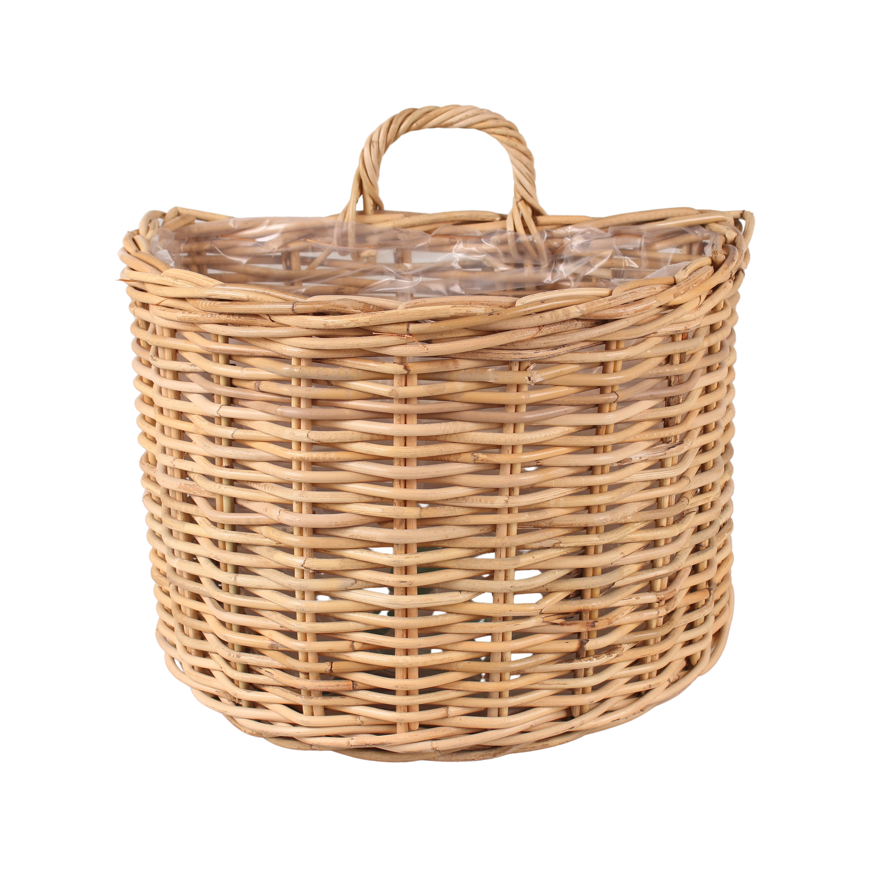 Osłonka doniczki rattan Hamper 31 cm brązowa Cermax