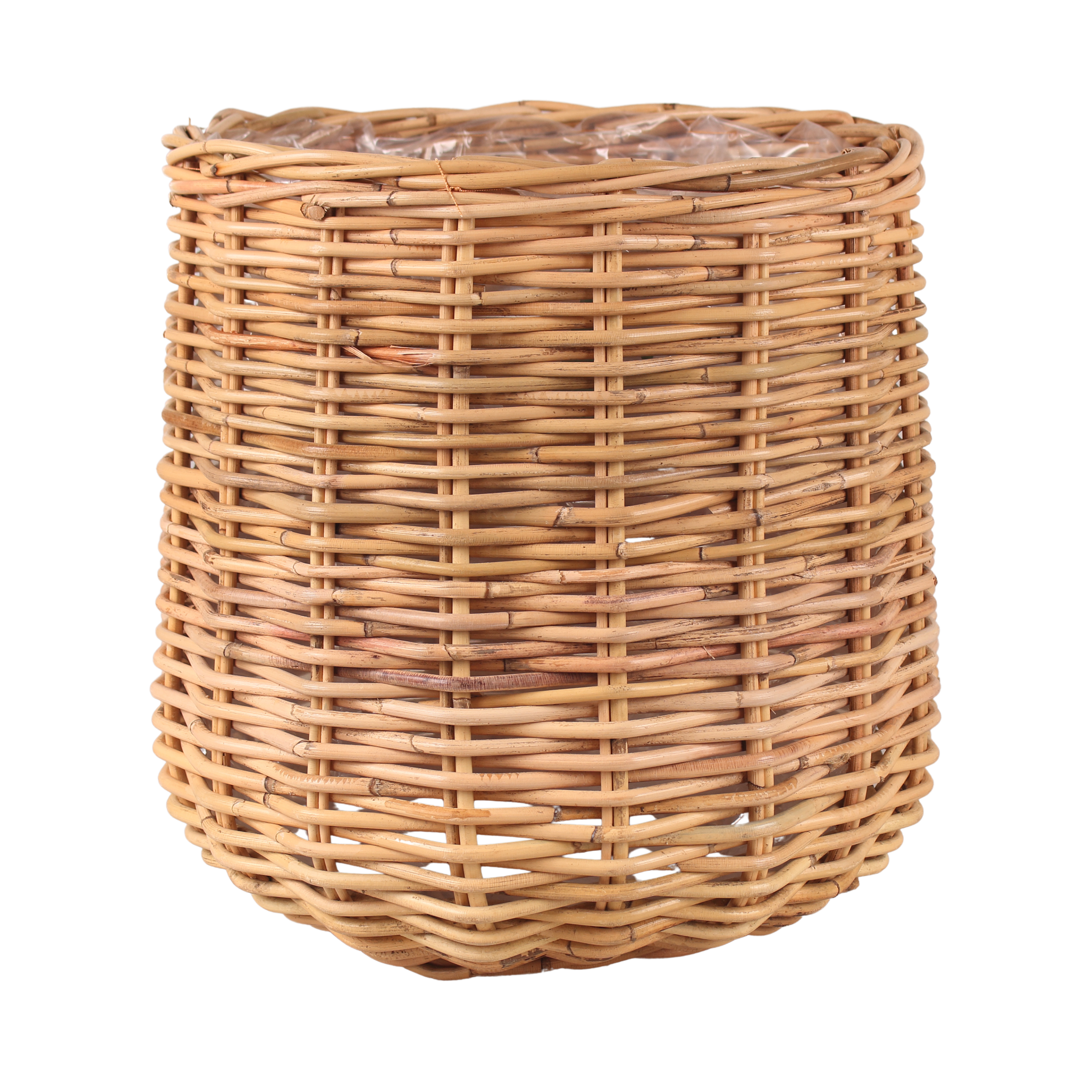 Osłonka doniczki rattan Vase 30 cm brązowa Cermax