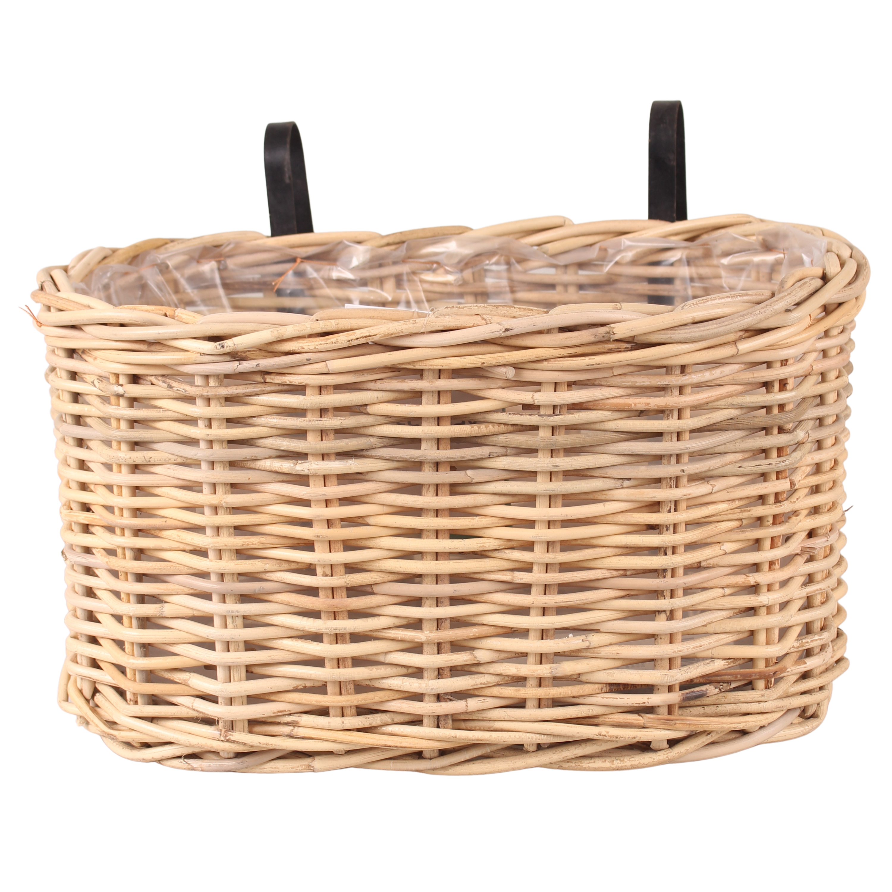 Osłonka doniczki na balkon rattan Balcony 45 cm brązowa Cermax