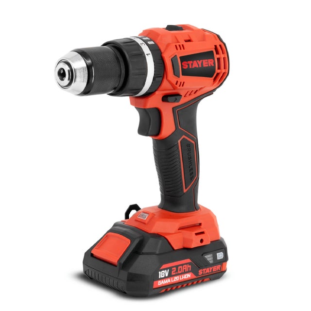 TALADRO PERCUTOR BATERÍA STAYER PBL COMPACT L20 18V BRUSHLESS 2AH