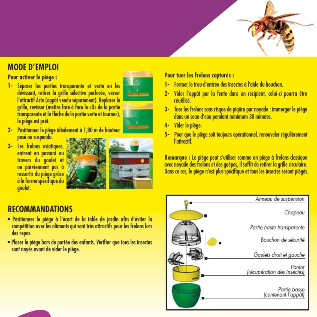 PIÈGE FRELONS & FRELONS ASIATIQUES - PRESERVE LES ABEILLES - 4