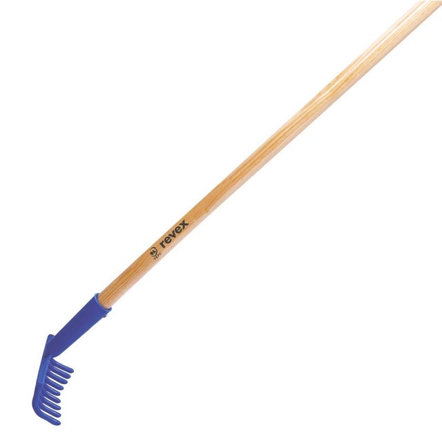 Rastrillo REVEX con mango 120 cm oliva 9 puas