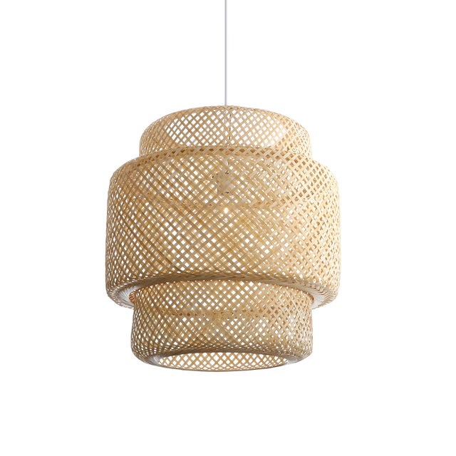 Suspension Doramu xxl bambou, beige, Diam.50 cm, E27