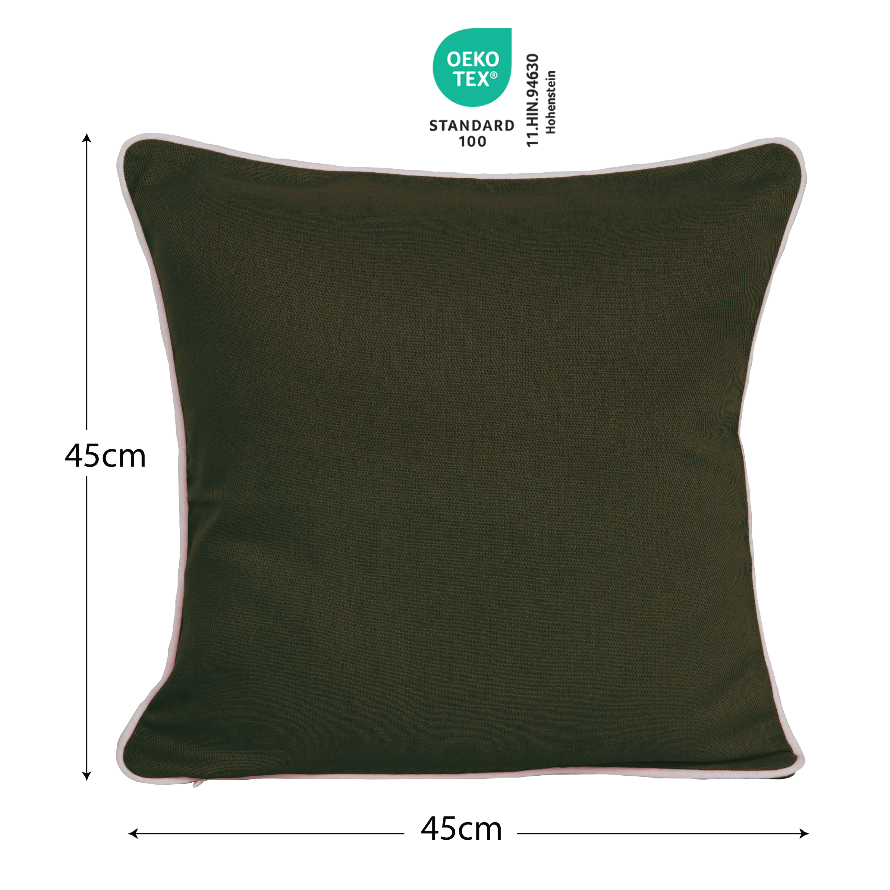 Housse de coussin Kalpe vert, 45 x 45 cm - 3