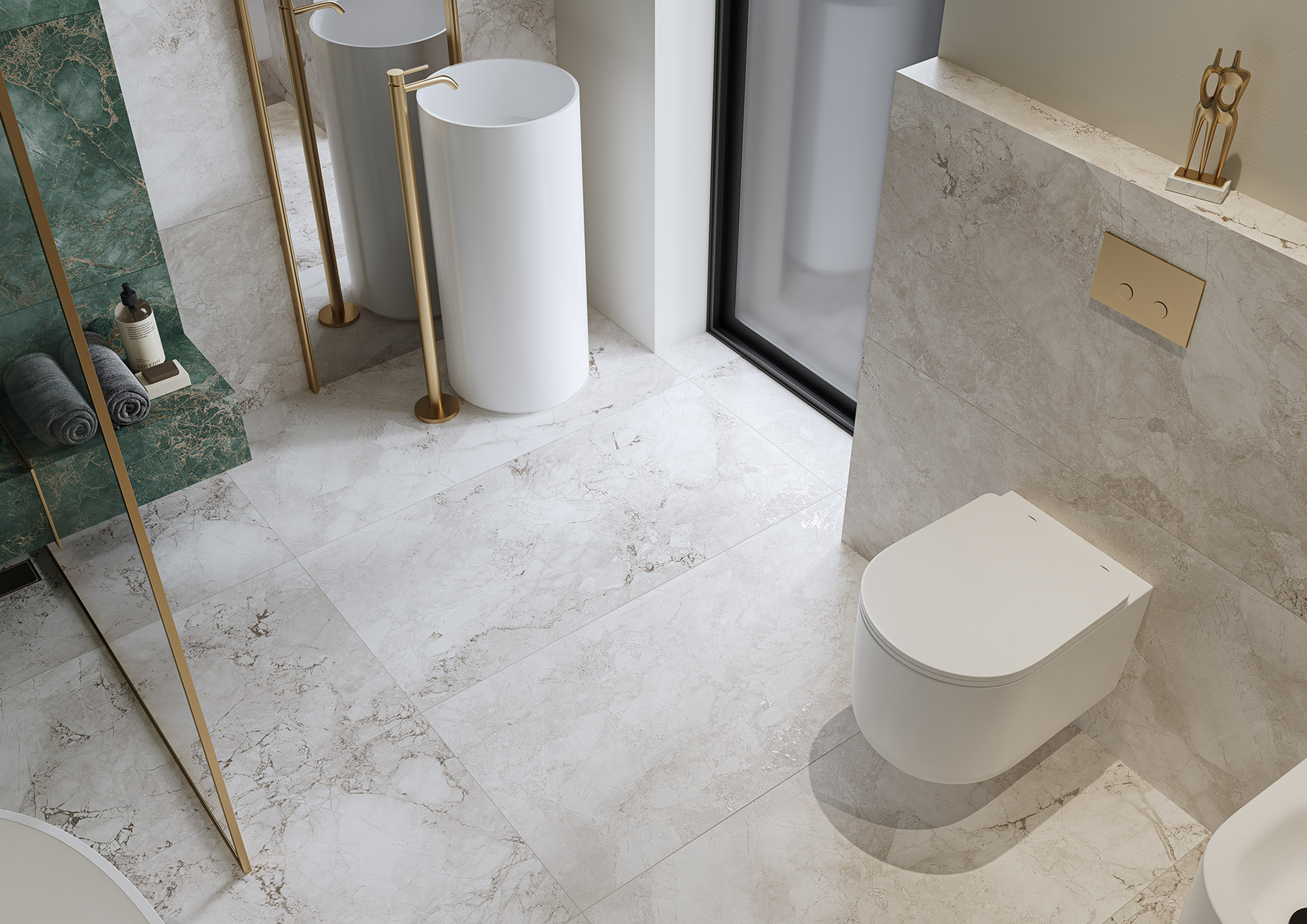 Gres szkliwiony Medea Granula Bianco Mat 60x120 - 2