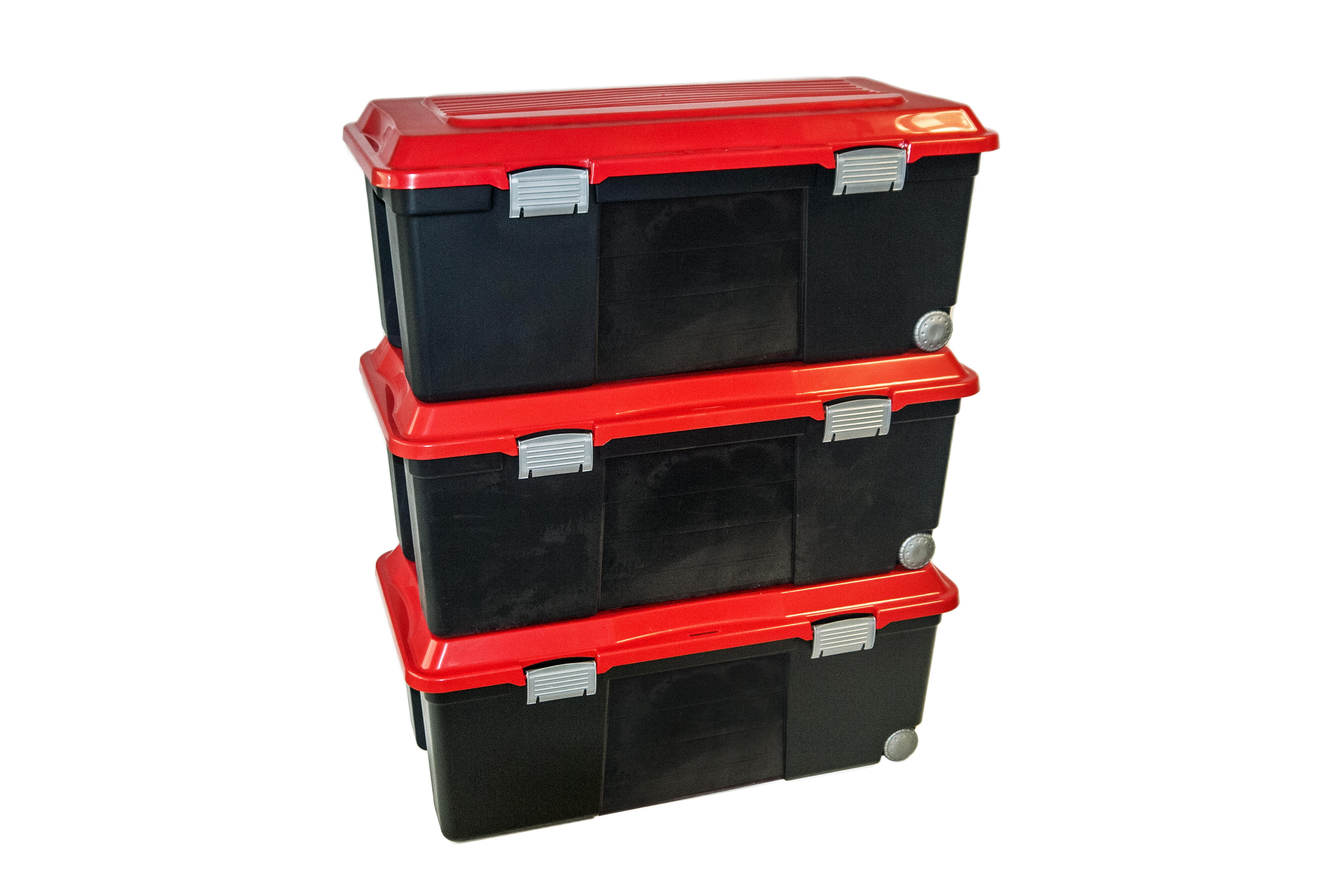 Lot de 3 boites SUNDIS polypropylène l.40 x P.80 x H.34 cm, 75 l - 2