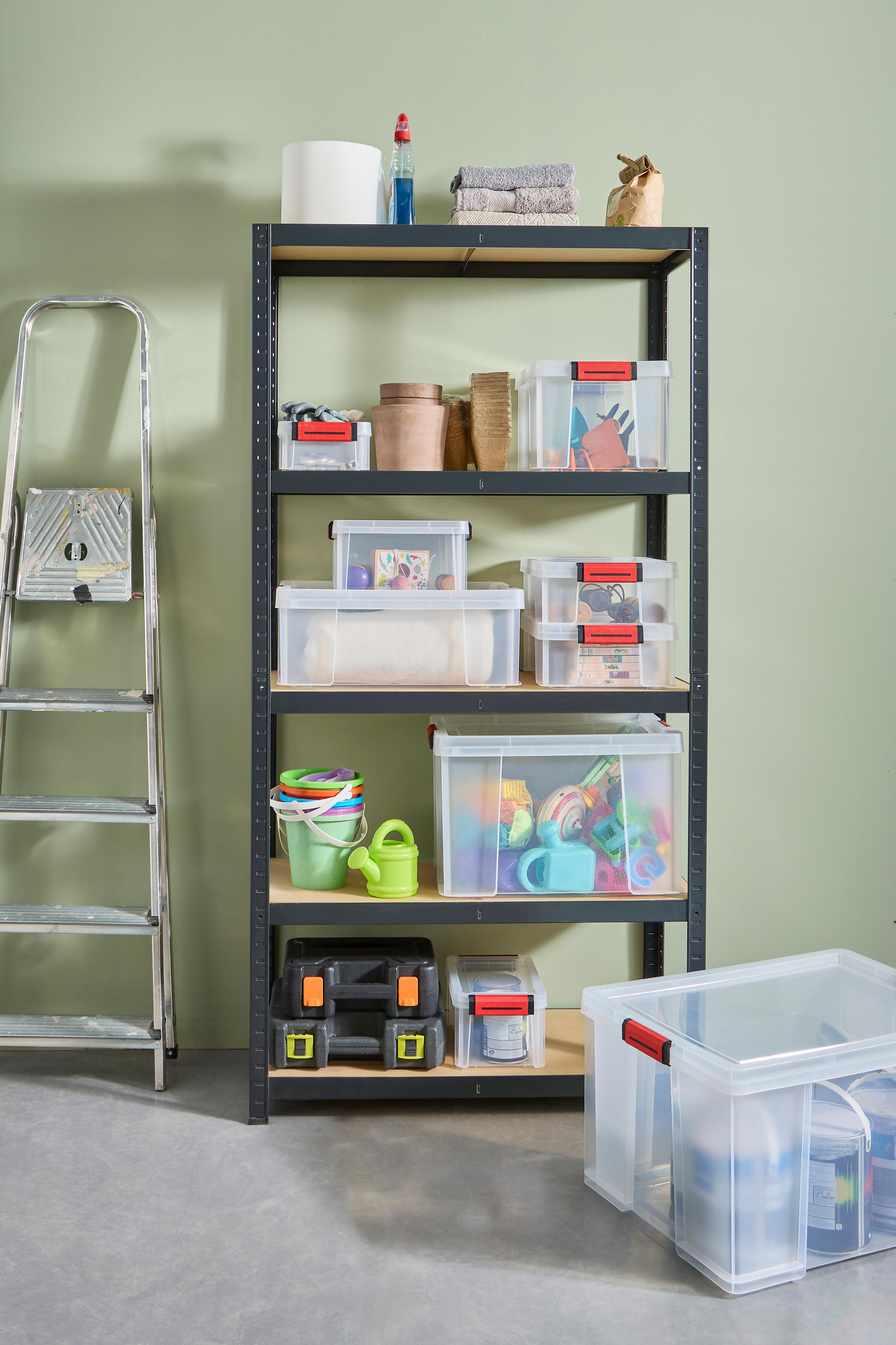 Boite à clip Clip'n Store SUNDIS 9L , L.38 x P.29 x H.13.1cm - 4