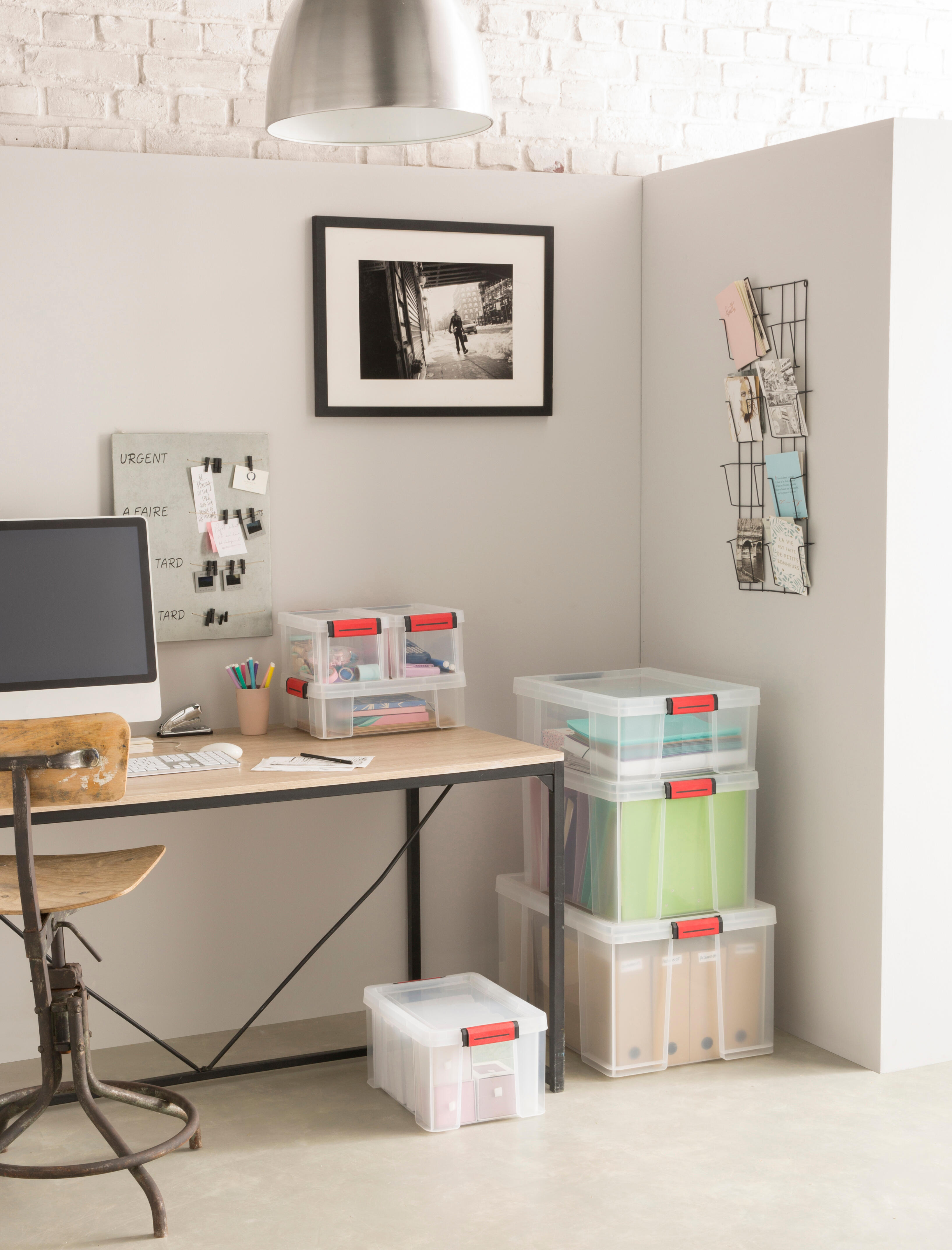 Boite à clip Clip'n Store SUNDIS 9L , L.38 x P.29 x H.13.1cm - 5