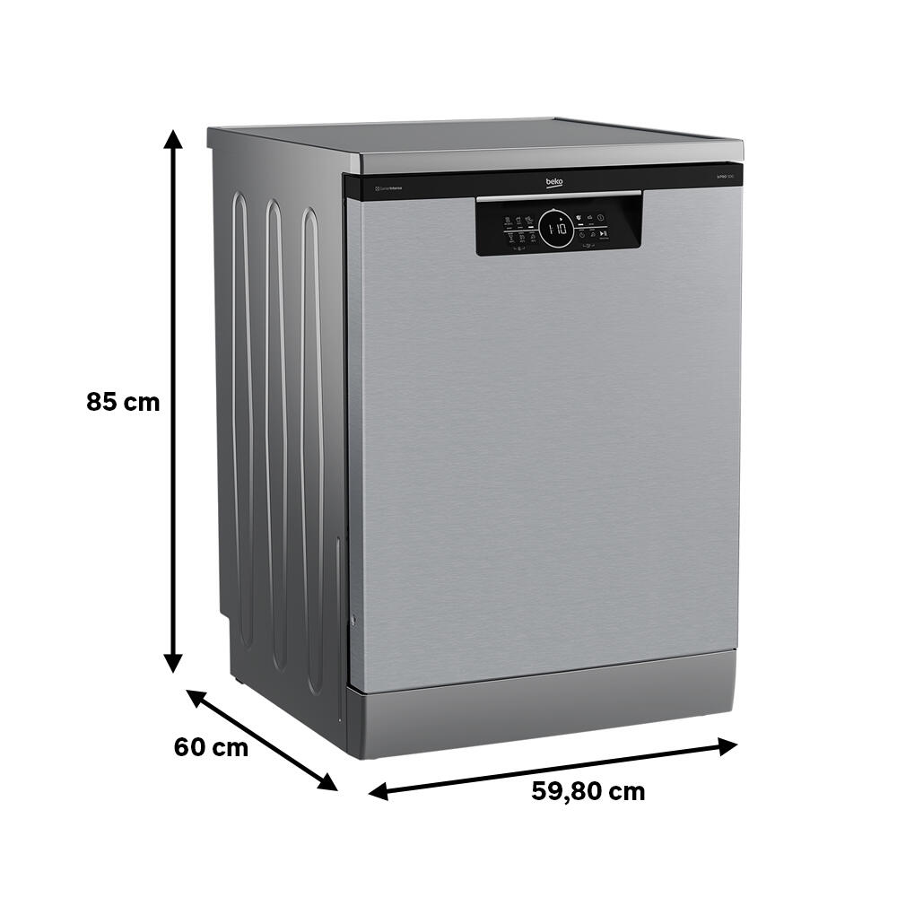 Lavavajillas BEKO BDFN26440XC 14 cubiertos 6 programas con inicio diferido plata 60cm clase C - 2