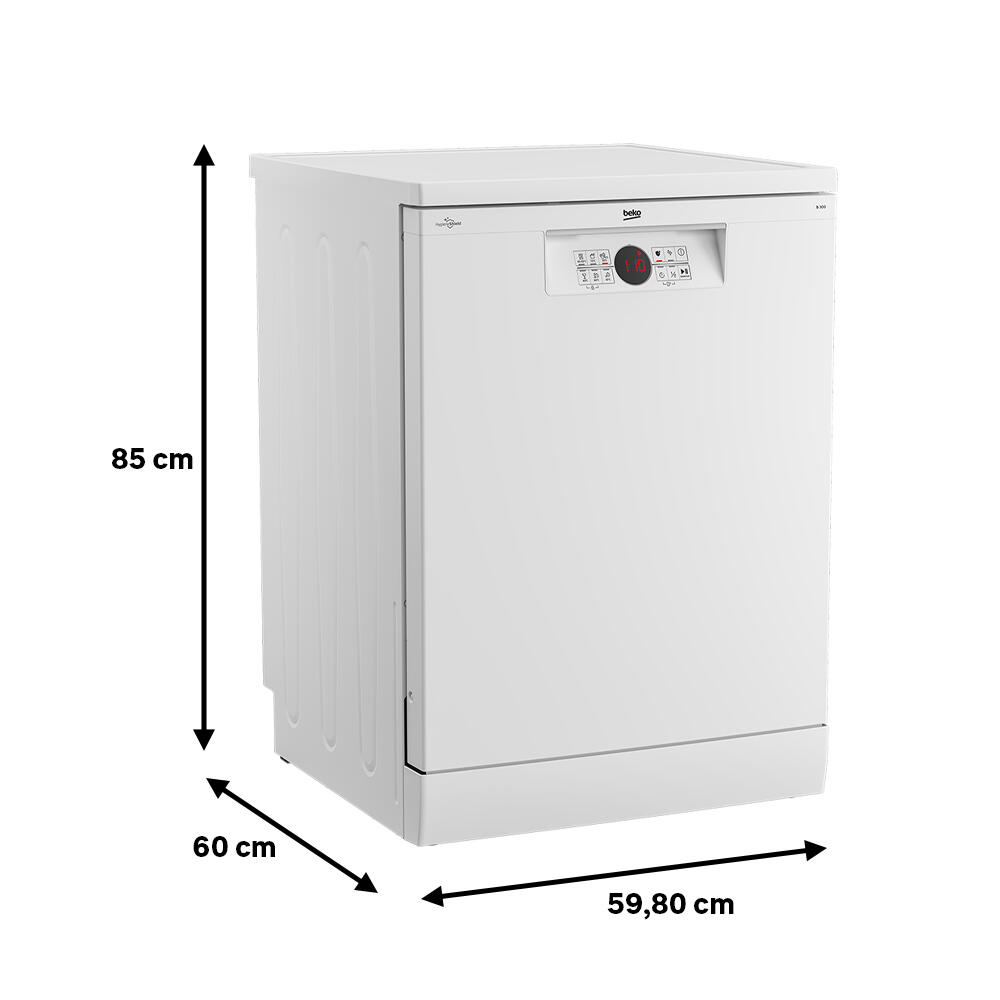 Lavavajillas BEKO BDFN26430W 14 cubiertos 6 programas con inicio diferido blanco 60cm clase D - 2