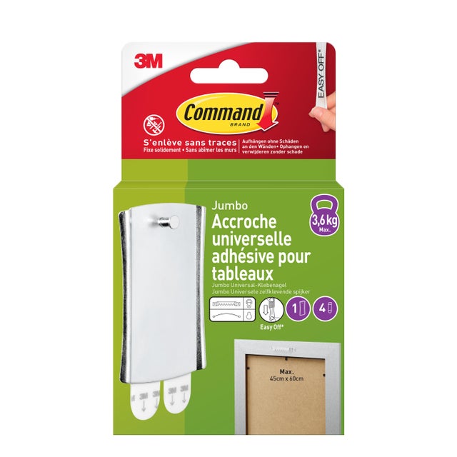 20 Bandes Adhésives Fortes Sans Percer - Support 6.8kg - Pour Cadres, Décos...