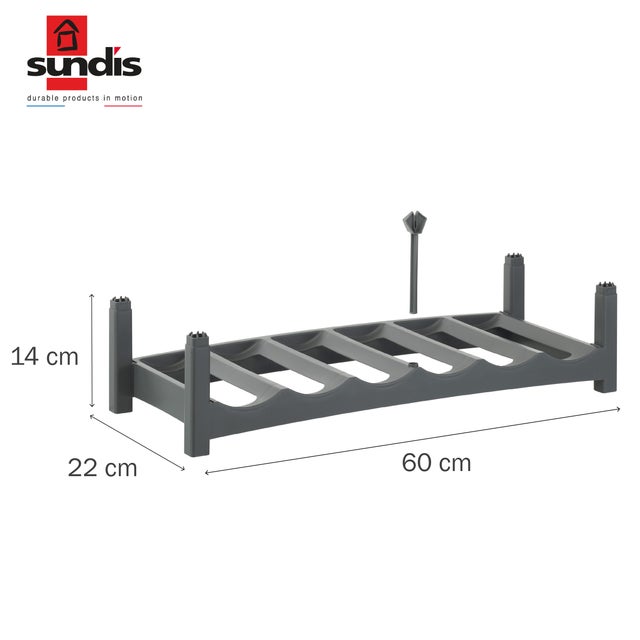 Casier 6 emplacements plastique