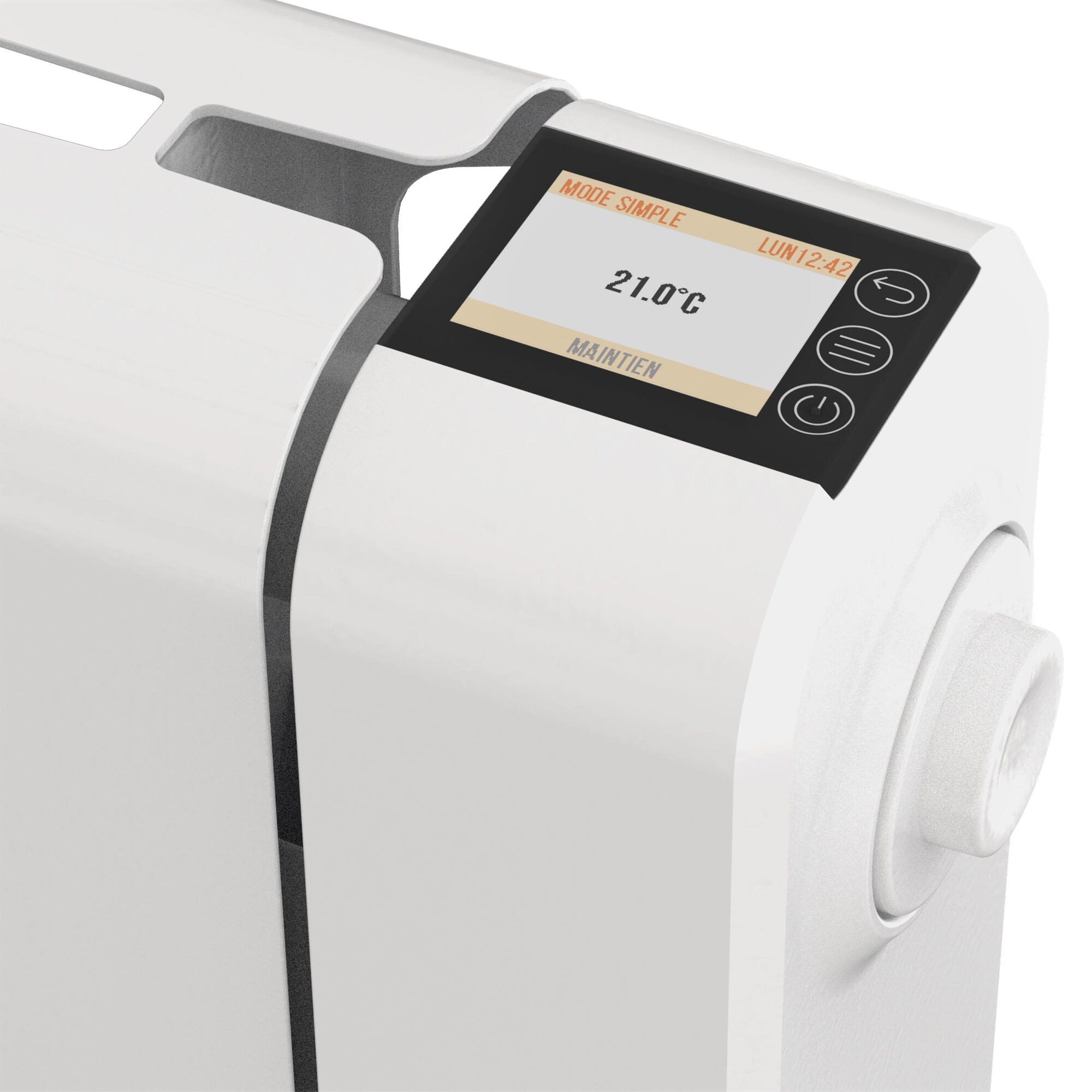 Radiateur électrique connecté à inertie fluide 1000 W EQUATION Murano II blanc - 4