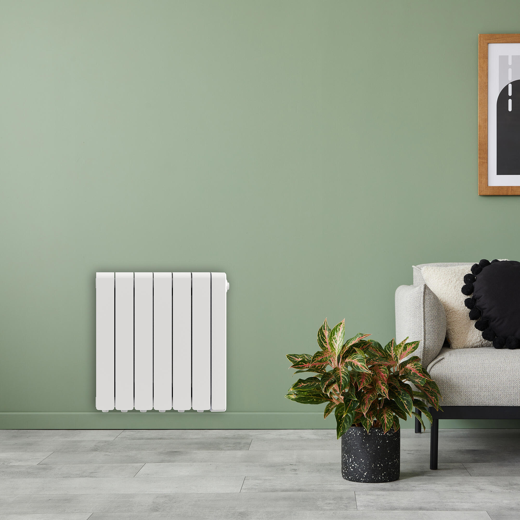 Radiateur électrique connecté à inertie fluide 1000 W EQUATION Murano II blanc - 6