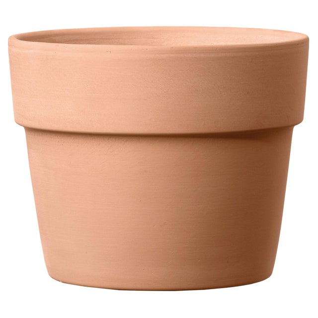Maceta redonda de arcilla DEROMA Perfetto ø 11.5 cm y 9.2 cm altura blanco