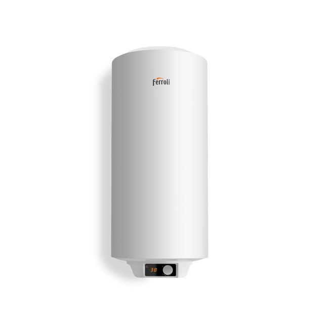 Termo eléctrico acumulado Tiber C de 100 litros vertical en color blanco