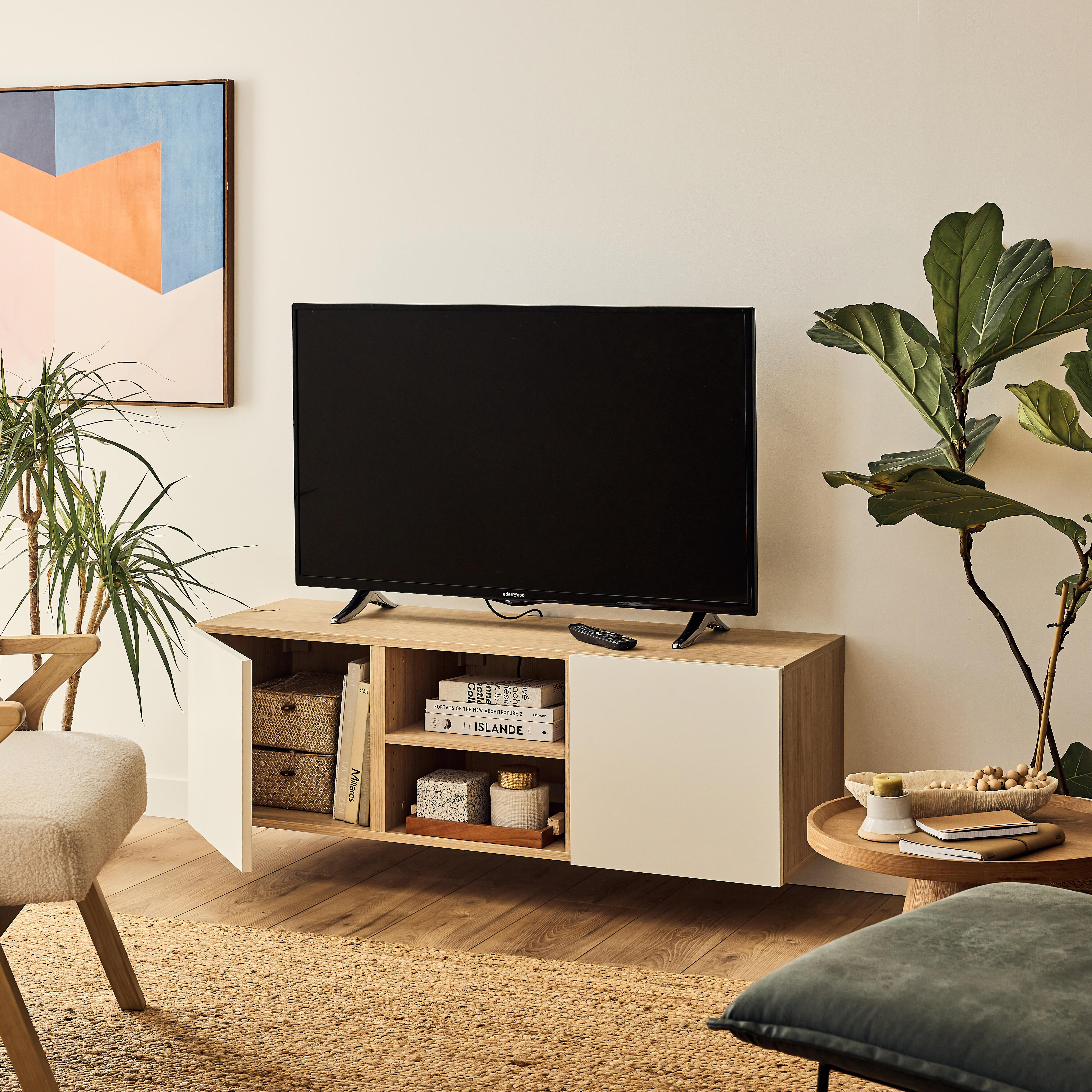 Porta de bater 38,4x40 cm branco Spaceo Evo'M Riga - 7