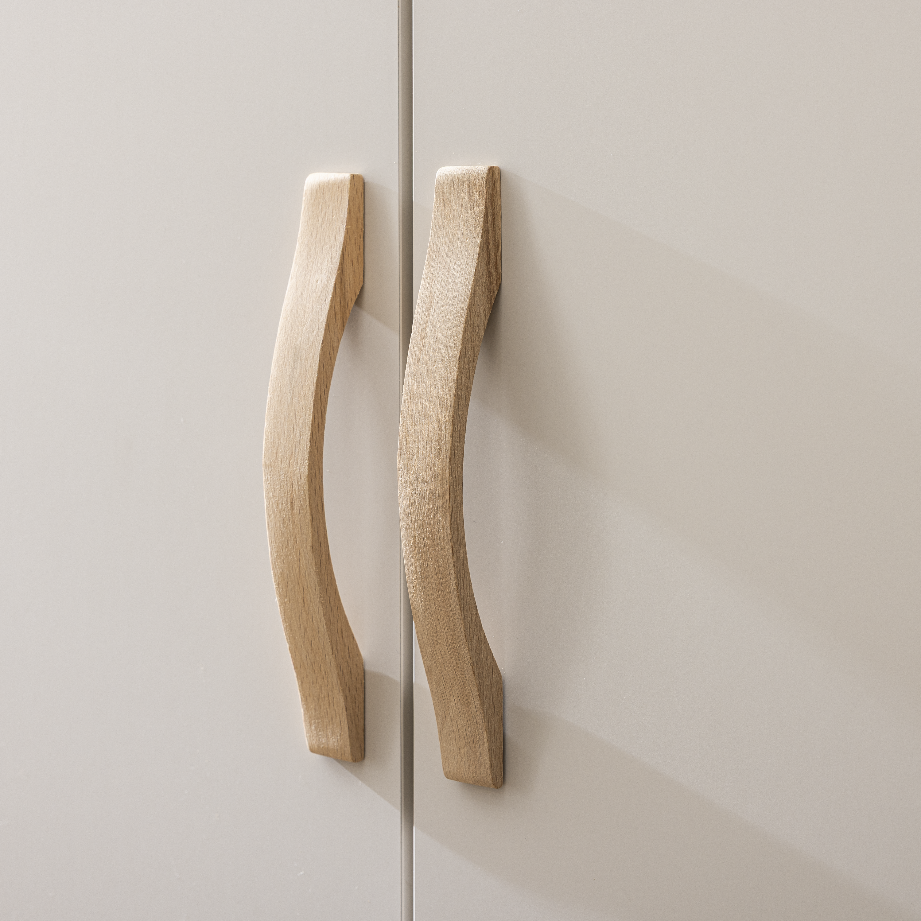 Lot de 2 poignées INSPIRE pour meubles Evo'M Brice bois 200mm - 2