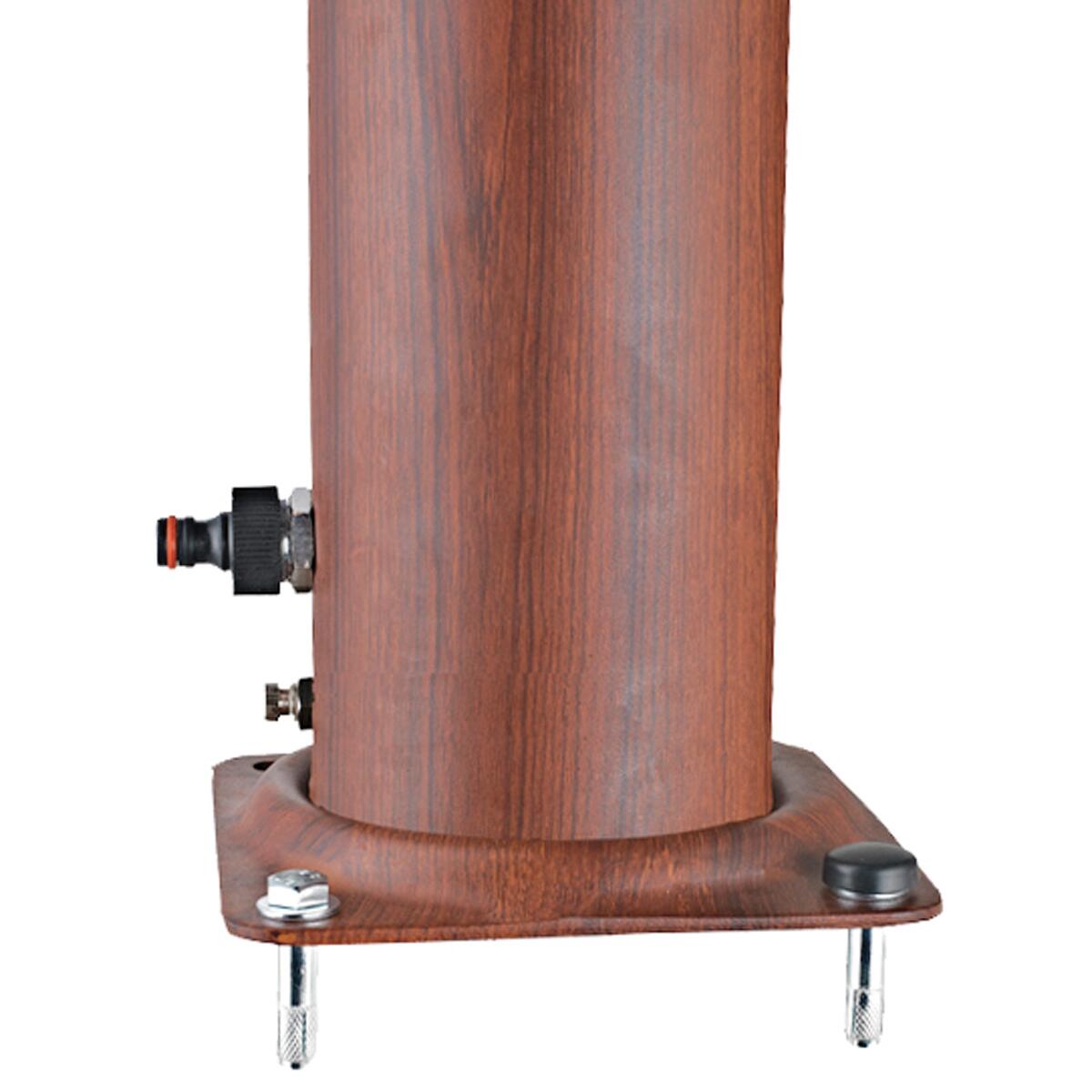 Doccia per piscina solare GRE tonda 32 L, marrone H 210 cm - 10