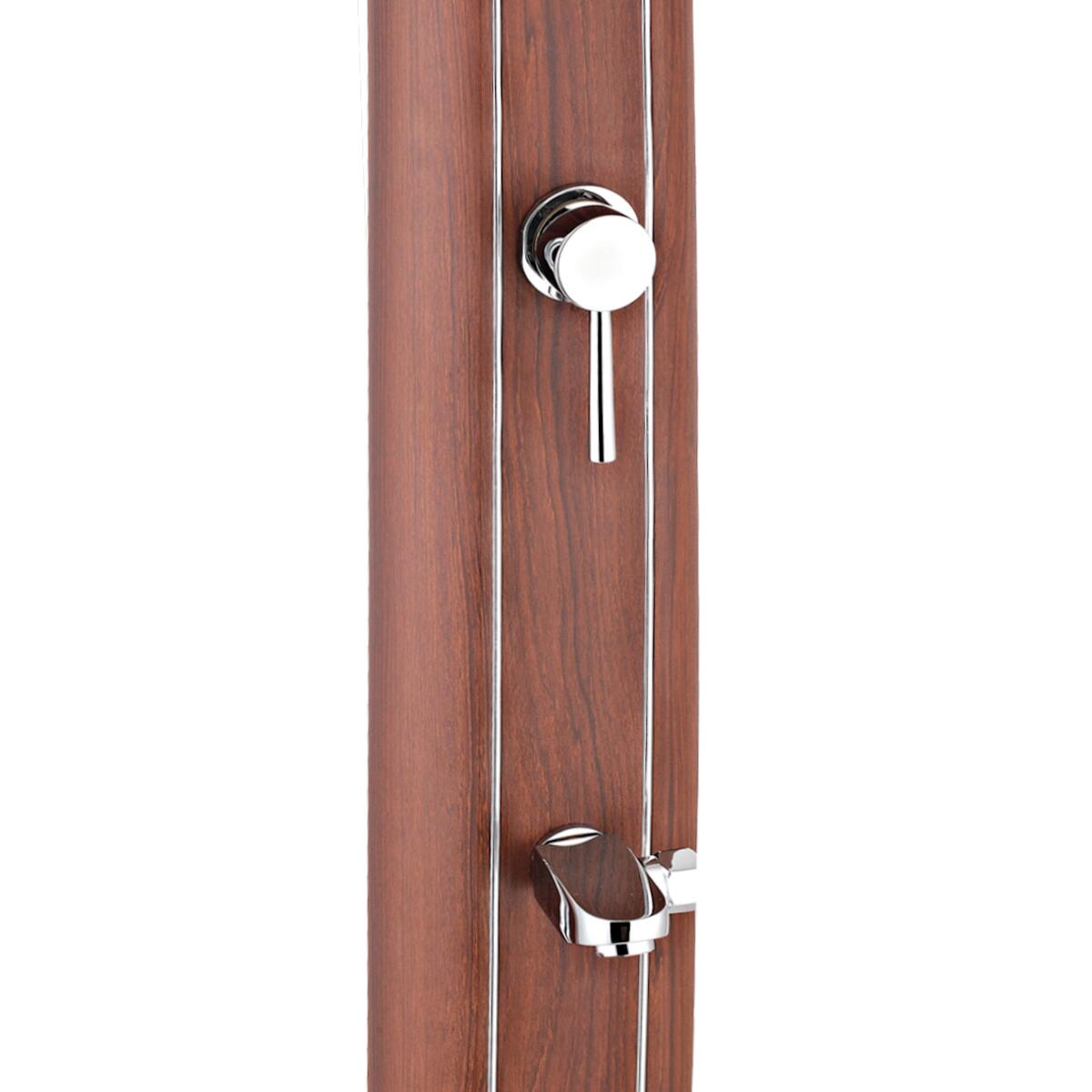 Doccia per piscina solare GRE tonda 32 L, marrone H 210 cm - 9