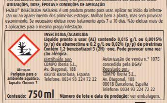 Inseticida polivalente natural Fazilo 750 ml Compo - 2