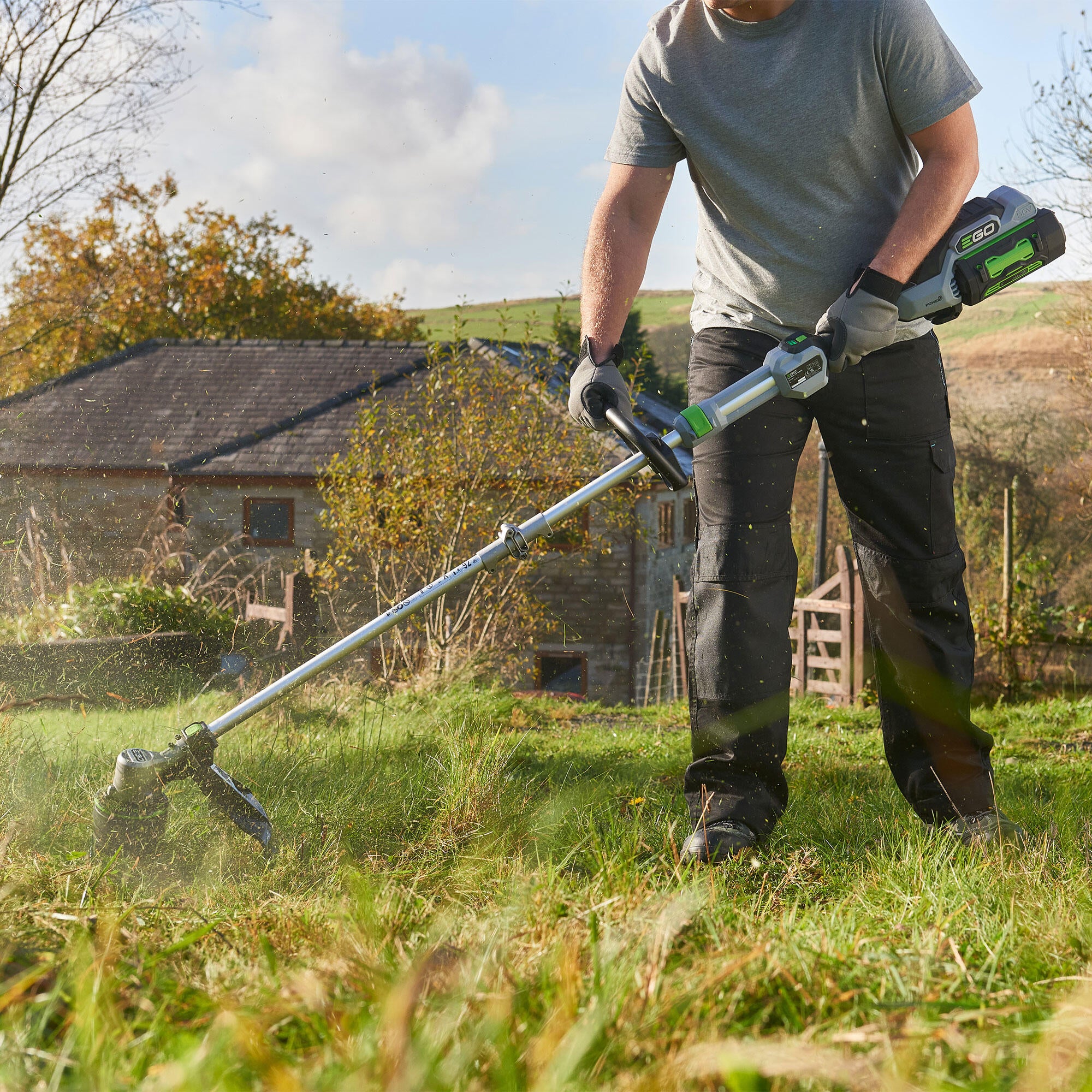 Decespugliatore a batteria brushless 56V in alluminio EGO ST 1610 E-T, testa in nylon 2 fili, batteria non inclusa - 2