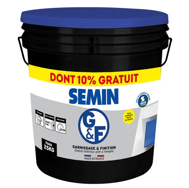 Enduit garnissant pâte SEMIN blanc 25 kg