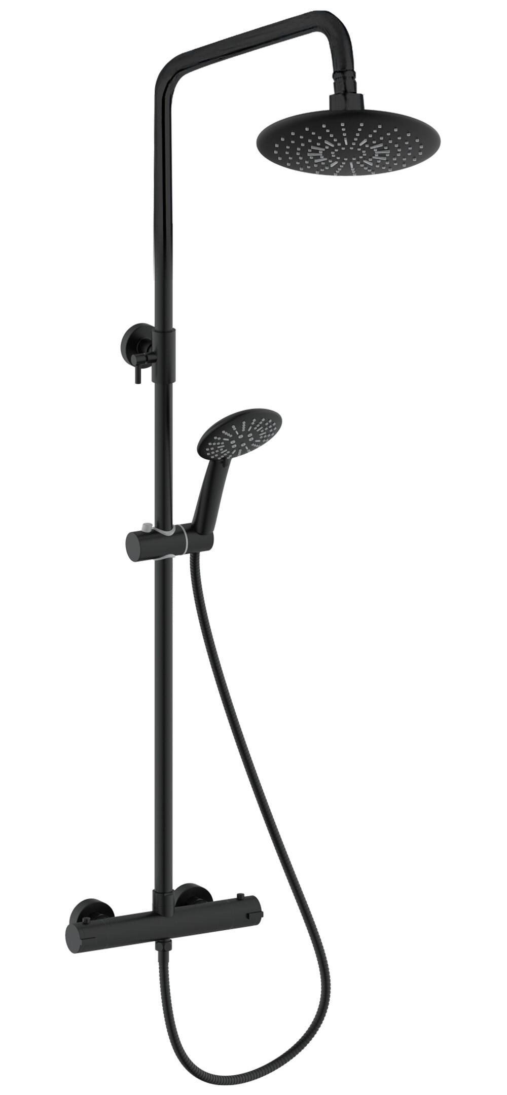 Conjunto de duche termostático preto Alfama - 2