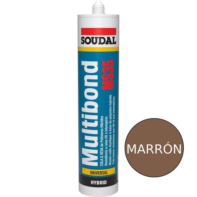 SELLADOR ADHESIVO POLÍMERO MULTIBOND MS35 MARRON 290 ML