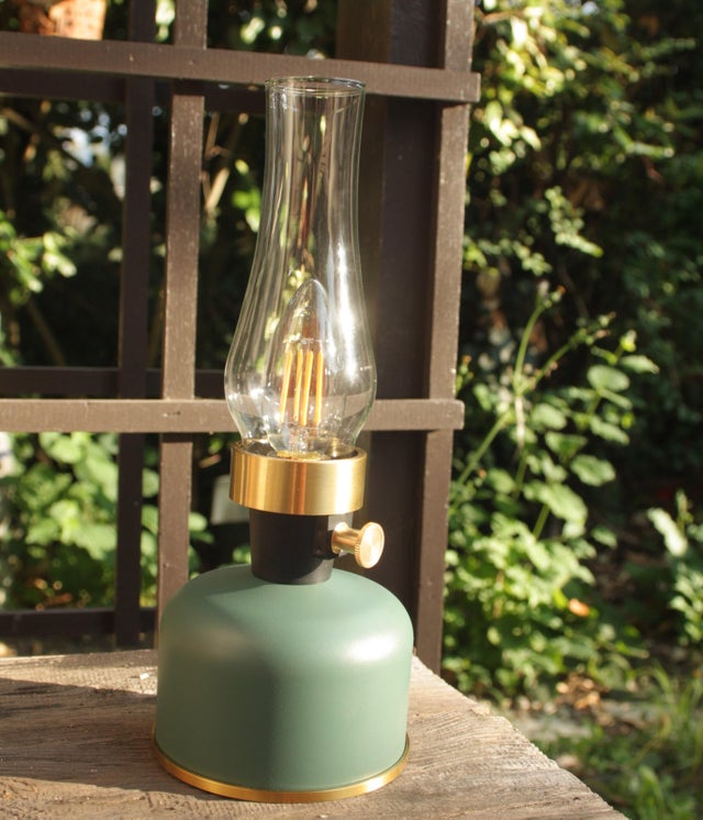 Lampe extérieure de table rechargeable USB, 200 Lumen vert Mistral WATT&HOME