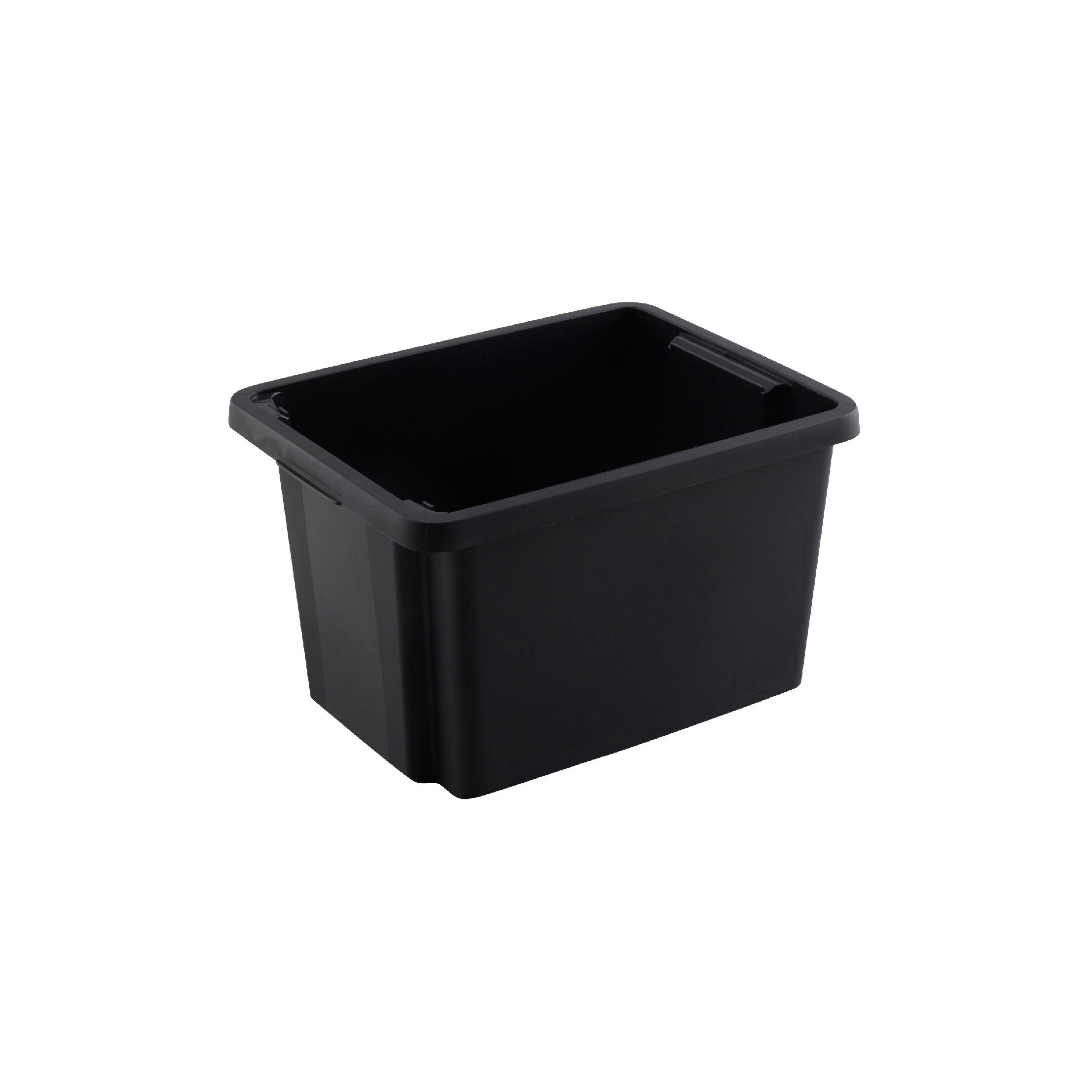 Caja de almacenamiento negra capacidad de 26 L medidas 43x26x34 cm - 2