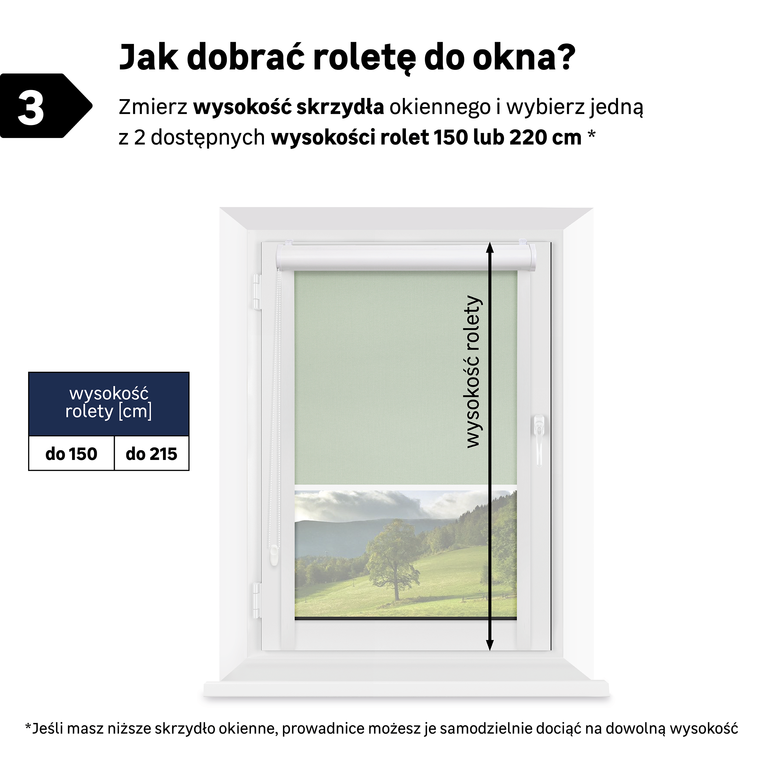 dobierz wyskość rolety - 4