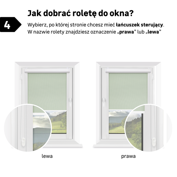 roleta lewa lub prawa