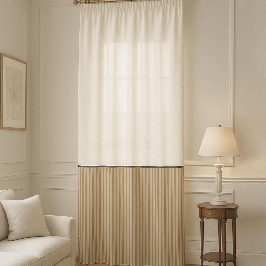 Cortinado fitas e/ou presilhas Glam 140x270cm - 2