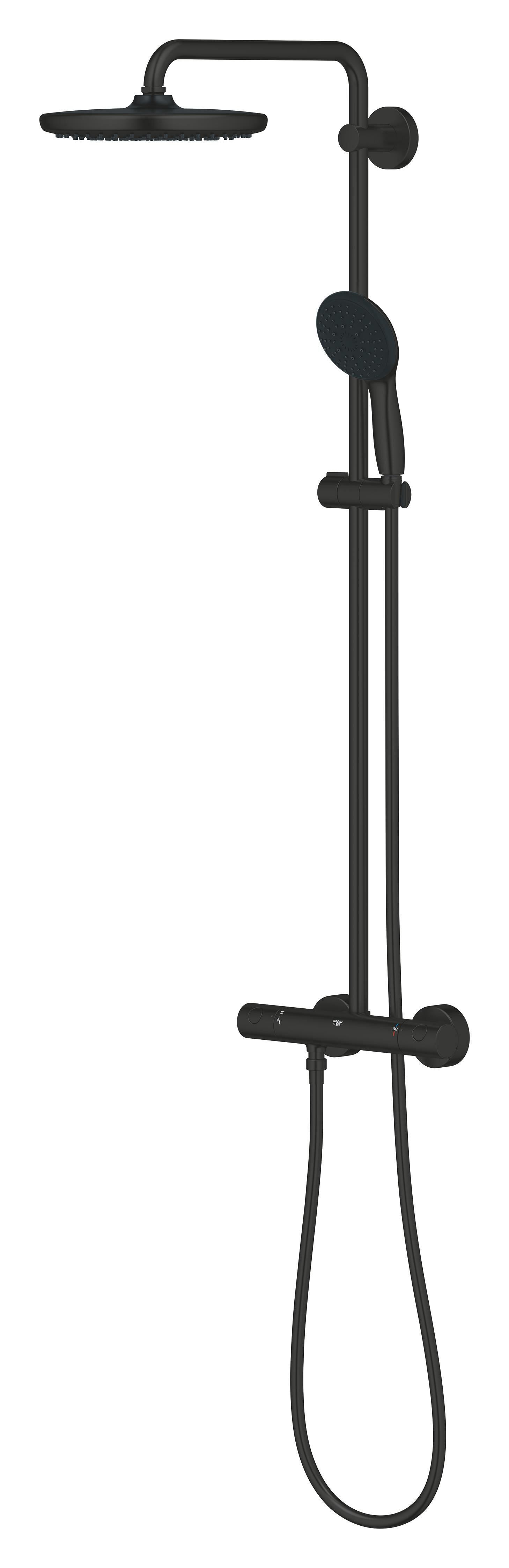 Conjunto de duche com torneira preto 250 Grohe Start Clova - 8