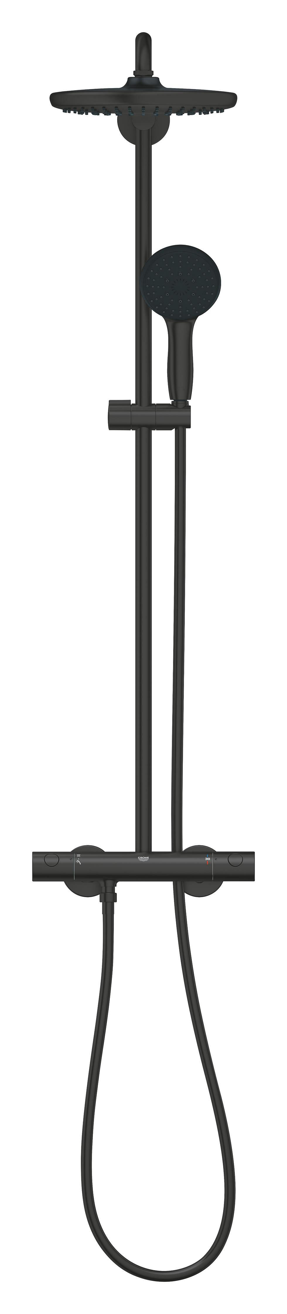 Conjunto de duche com torneira preto 250 Grohe Start Clova - 7