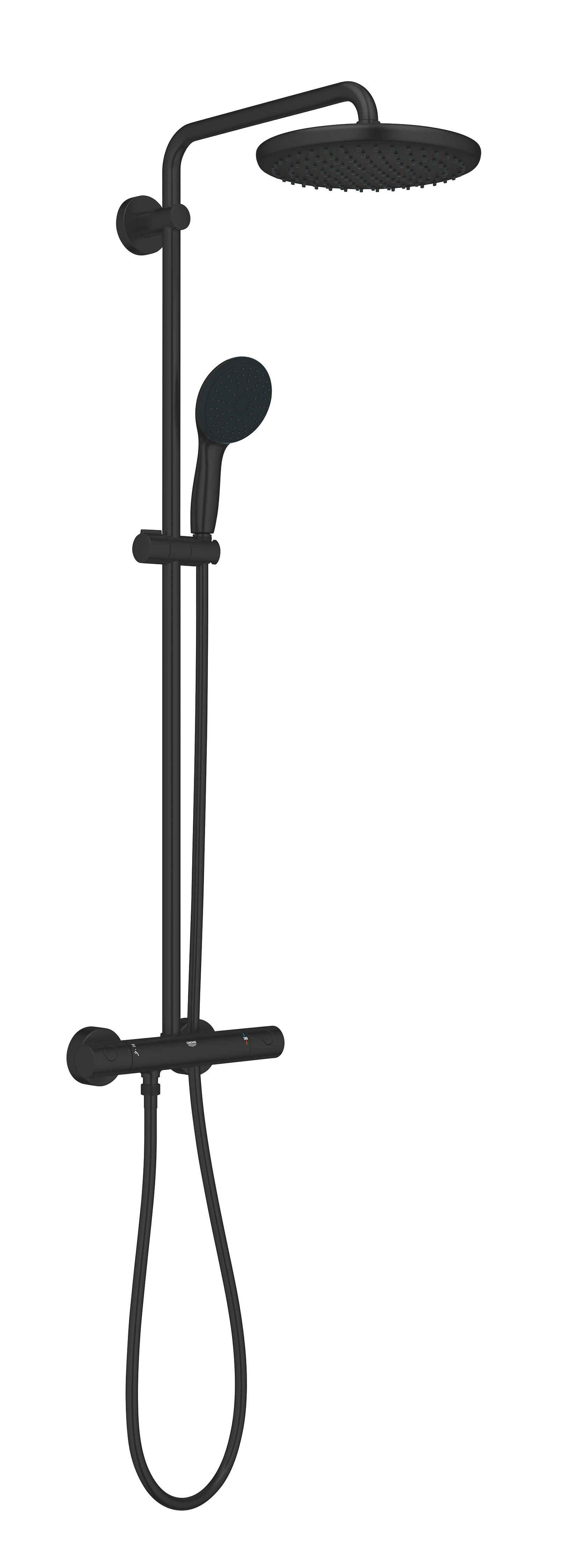 Conjunto de duche com torneira preto 250 Grohe Start Clova - 2