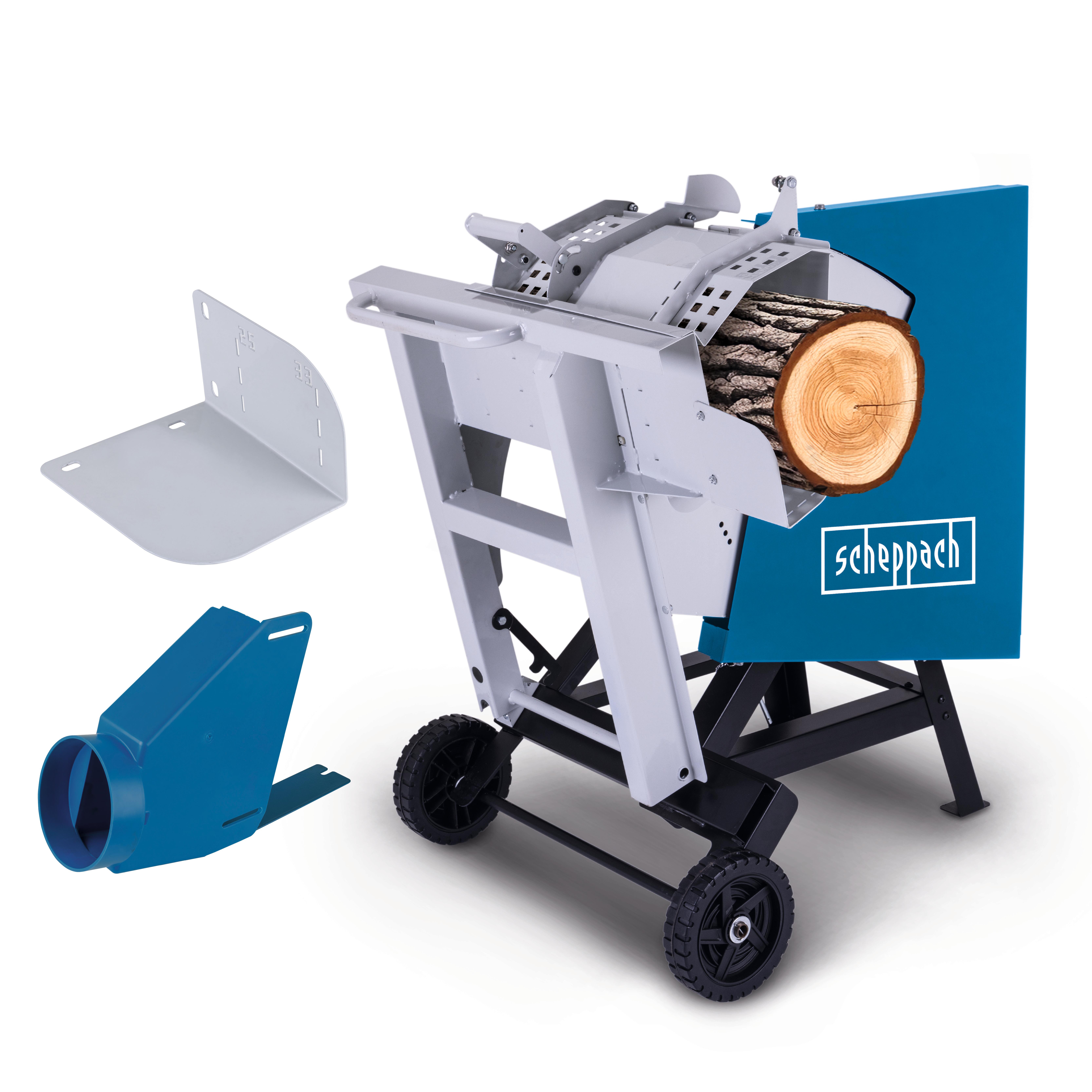 Scie à Bûches Scheppach HS550 - 3000W Triphasé - Coupe Jusqu'à 170 Mm - Puissance Pro