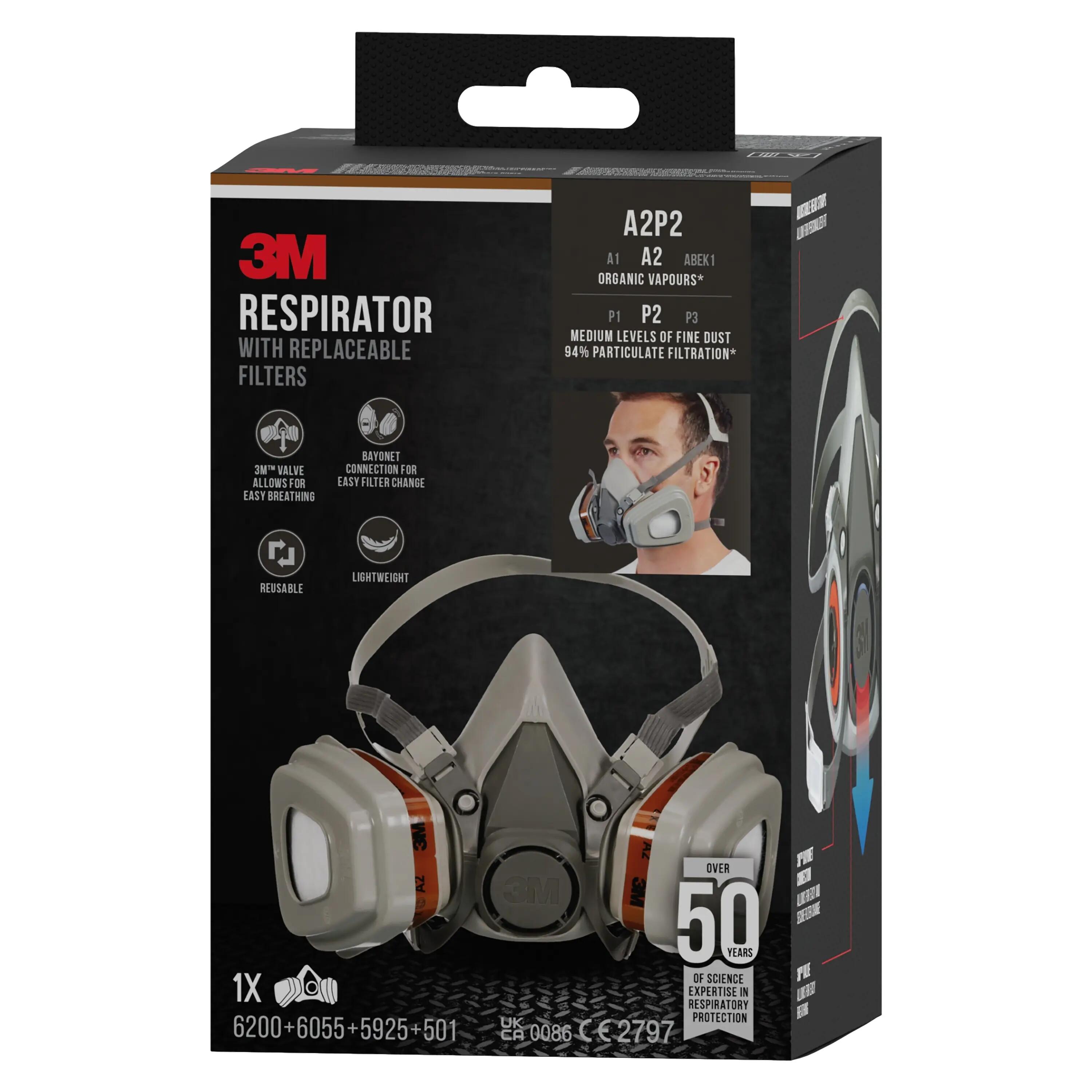 Máscara de pintura 3M 60023M - 9