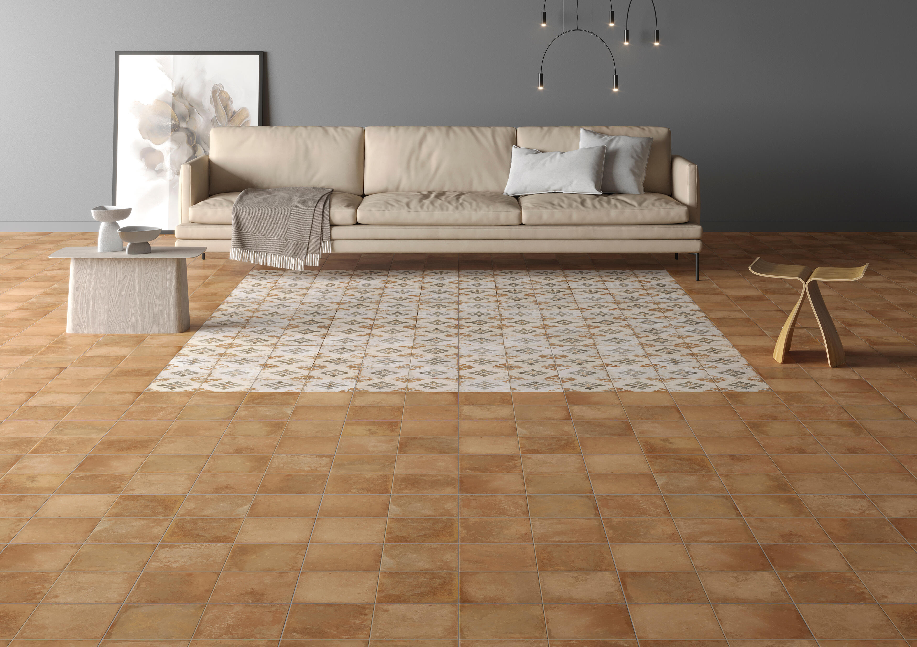 Suelo/azulejo piscina savia efecto terracota terracota 45x45 cm c1