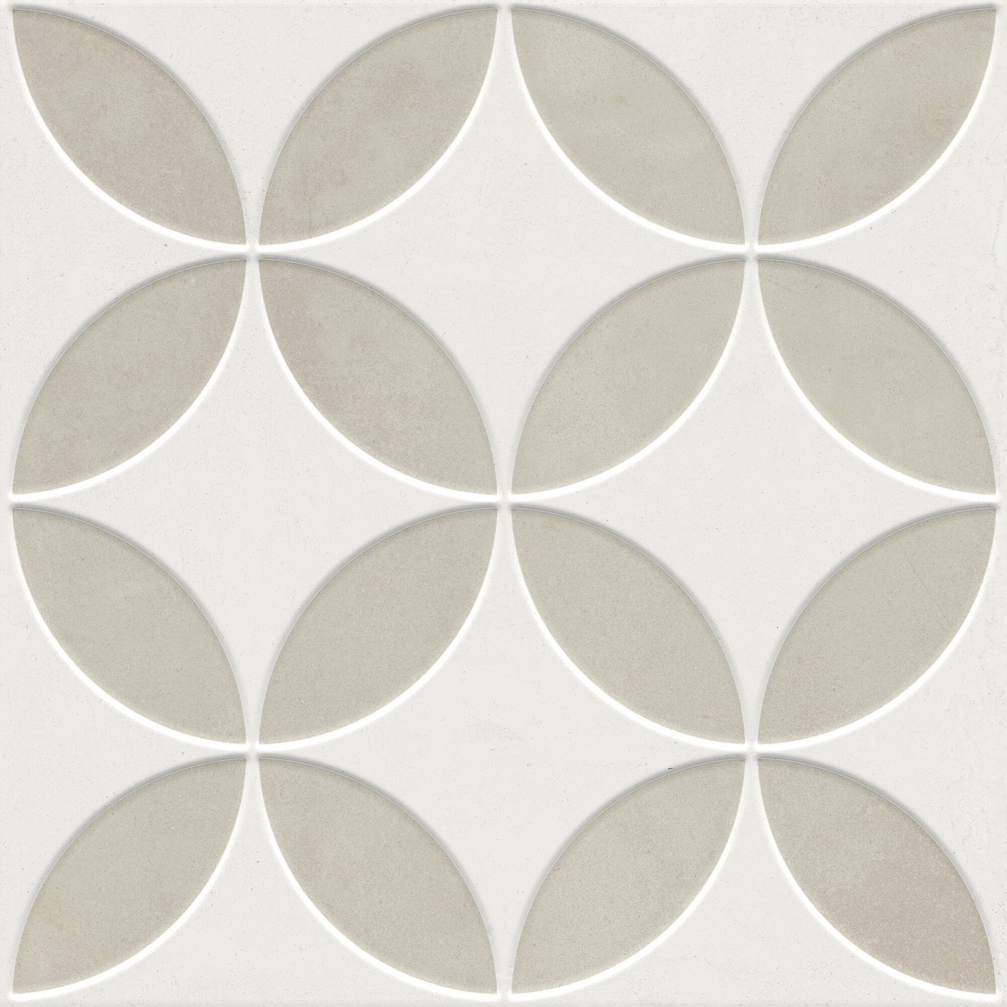 Suelo/azulejo porcelánico blom efecto hidráulico taupe 22.3x22.3 cm c1