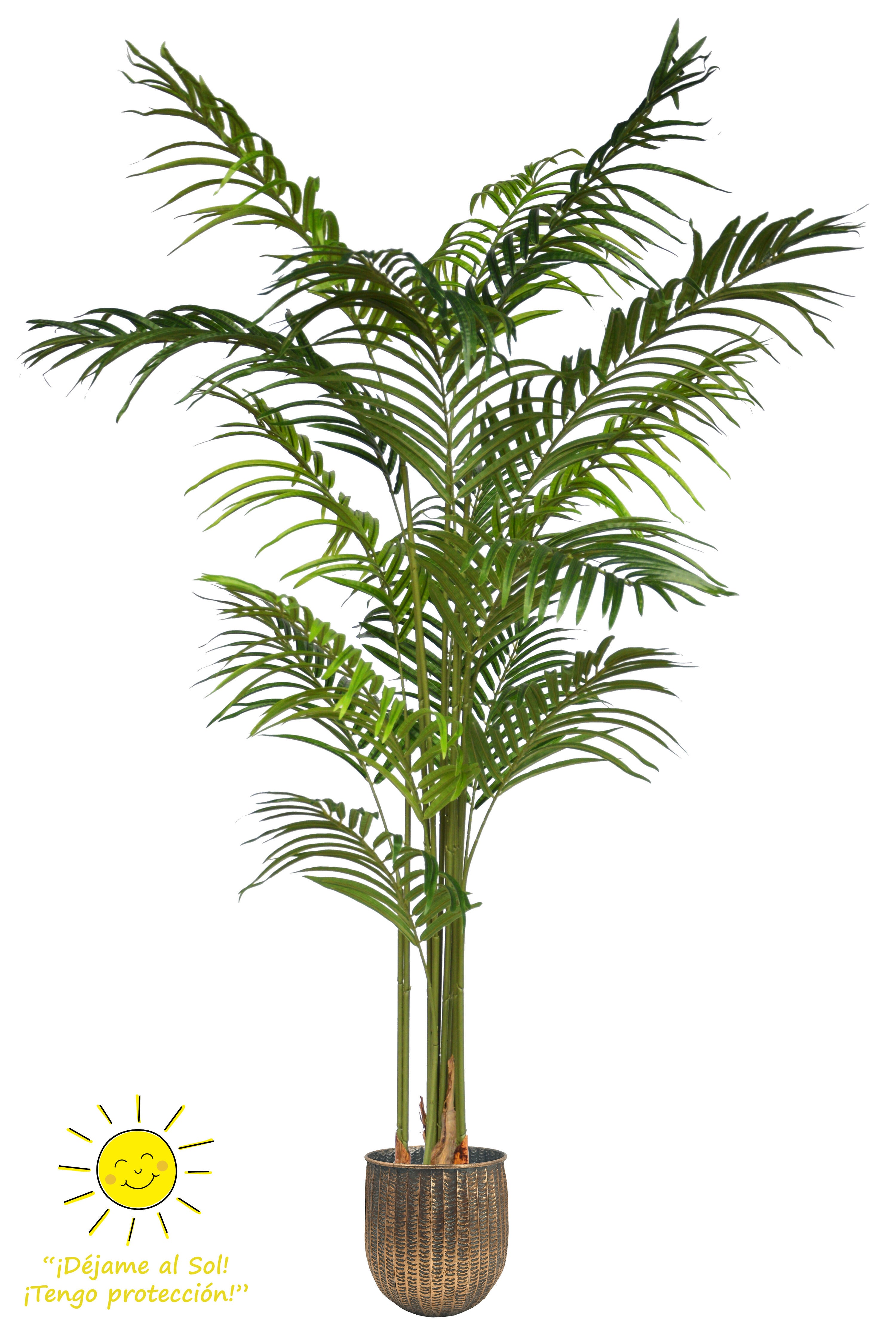 Planta artificial en maceta de mimbre de 200x100cm