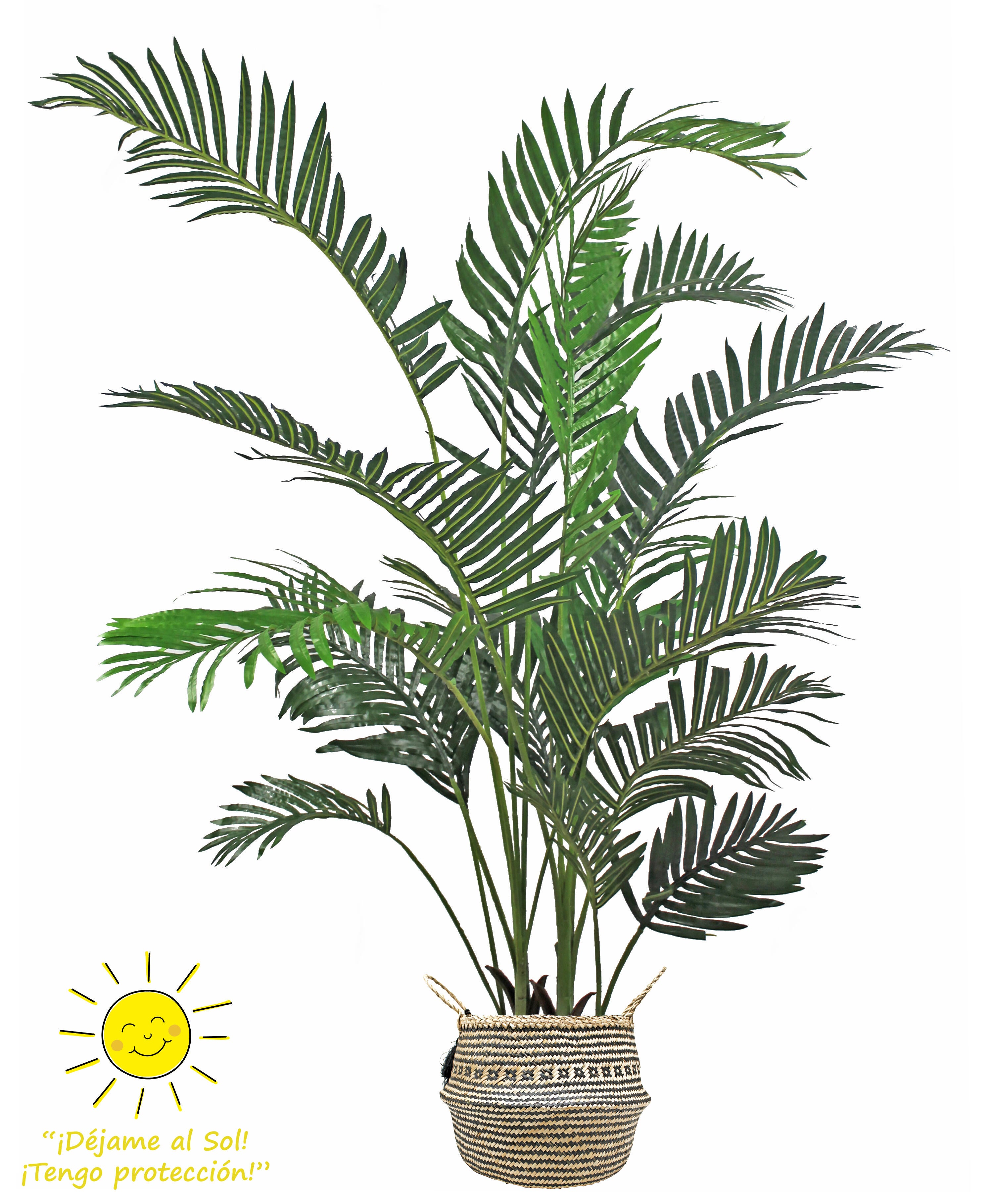 Sinder  Planta Artificial En Maceta De Mimbre De 160X80cm , Leroy Merlin