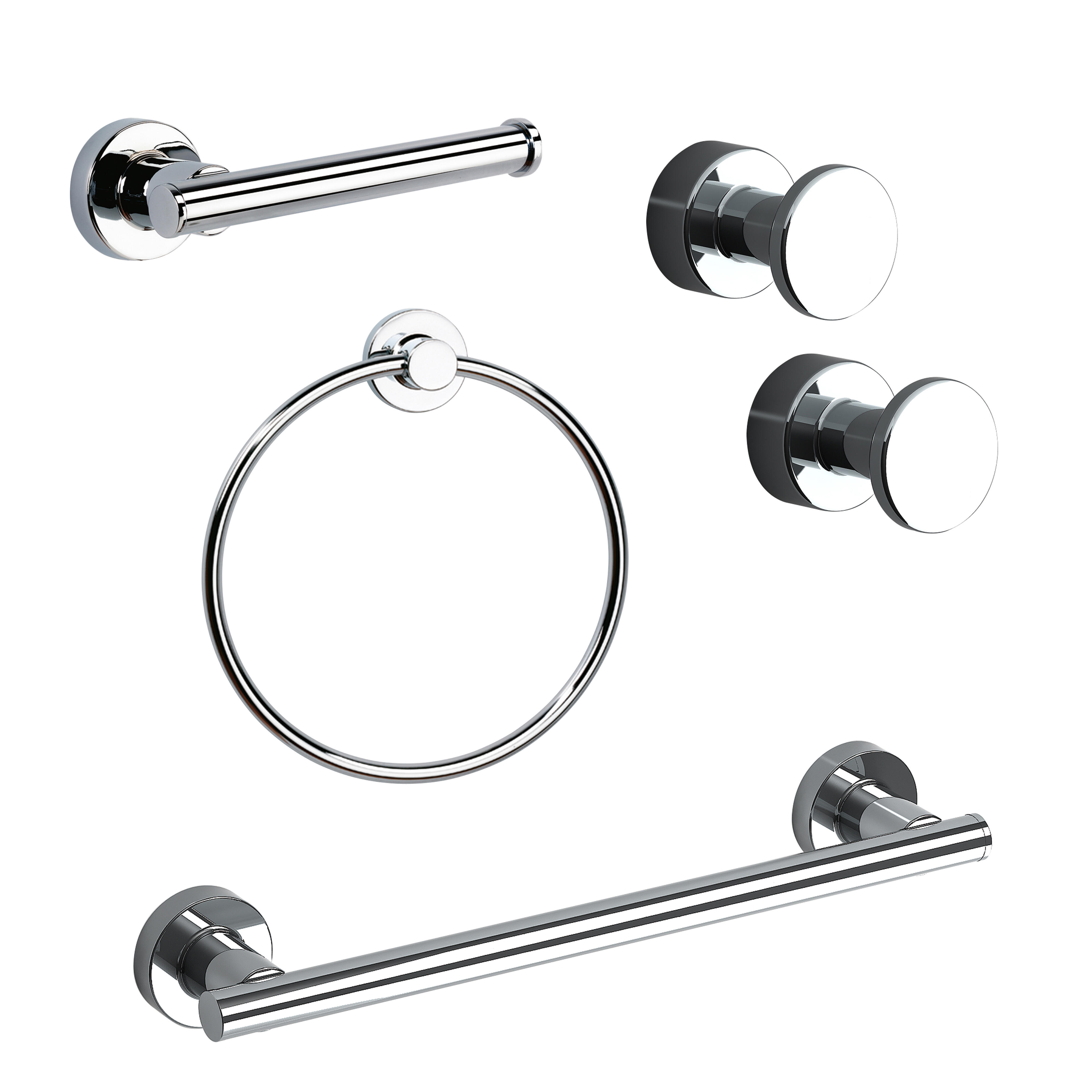 Set accesorios baño architecture cromado